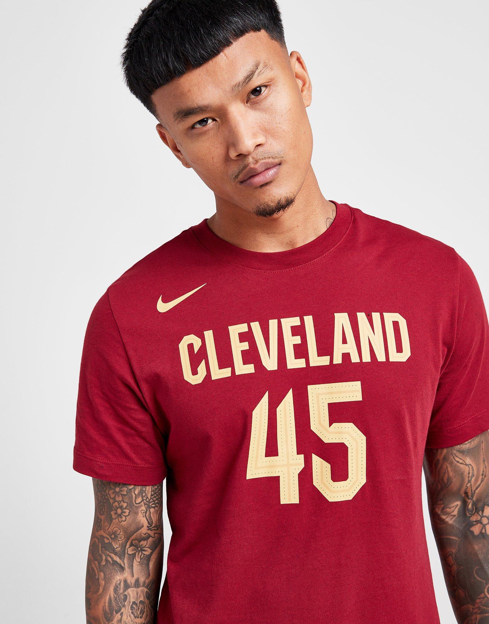 Nike Men's Cleveland Cavaliers Red Practice Long Sleeve T-Shirt, Large