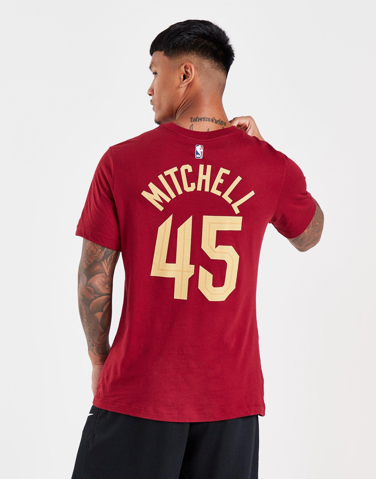 Red Nike NBA Cleveland Cavaliers Mitchell #45 T-Shirt