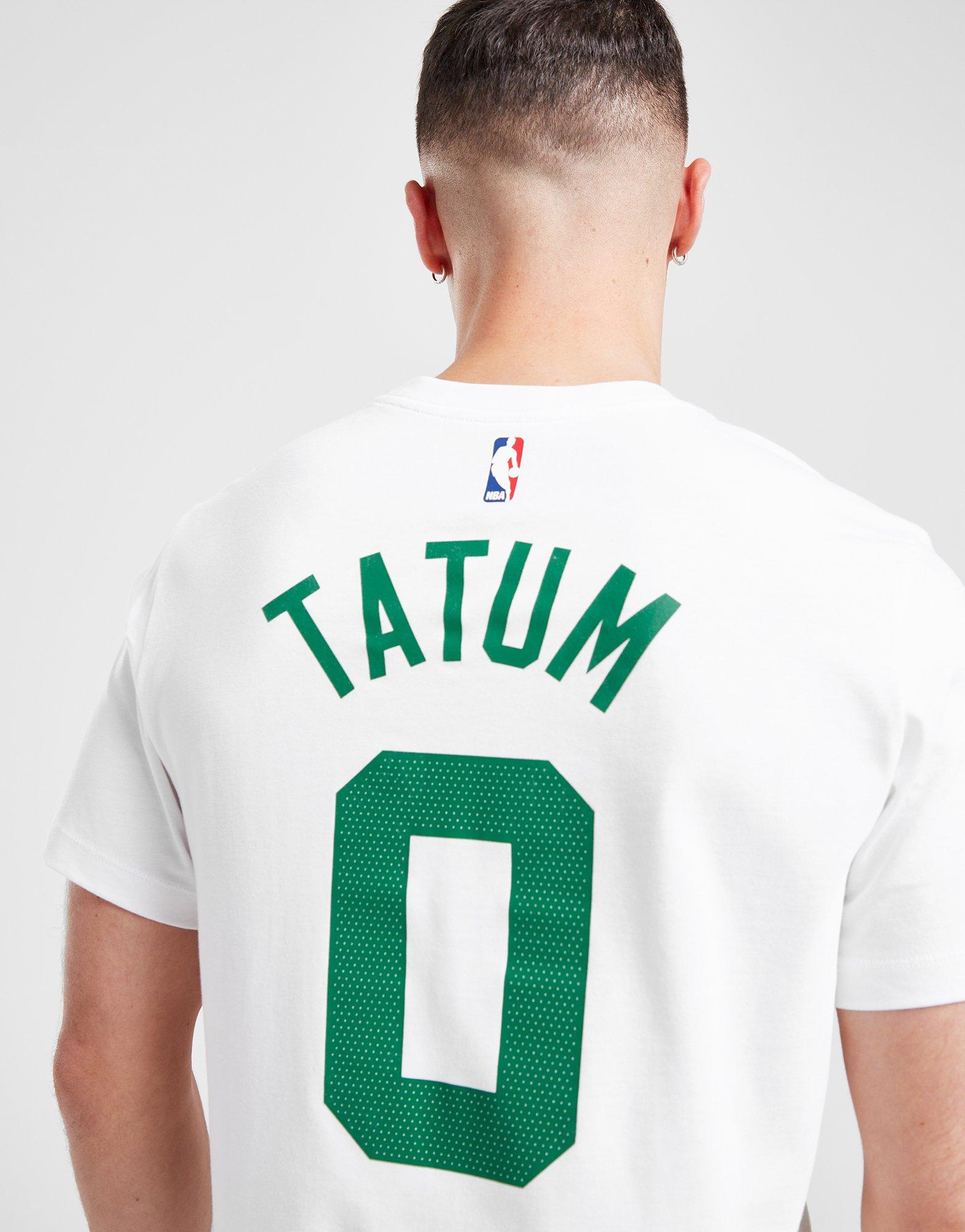 White Nike NBA Boston Celtics Essential Tatum #0 T-Shirt