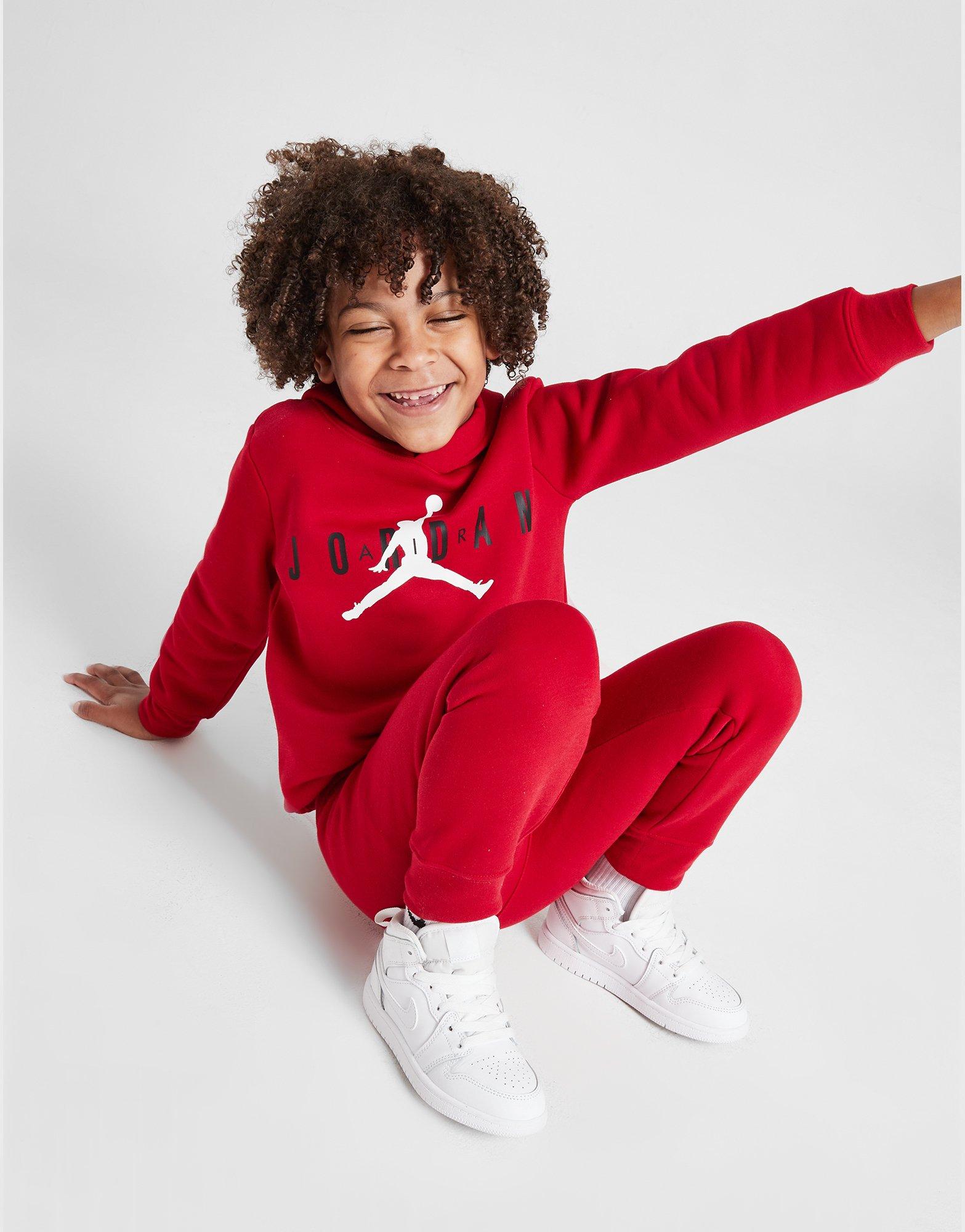 Red Jordan Jumpman Hoodie Tracksuit Children - JD Sports Global