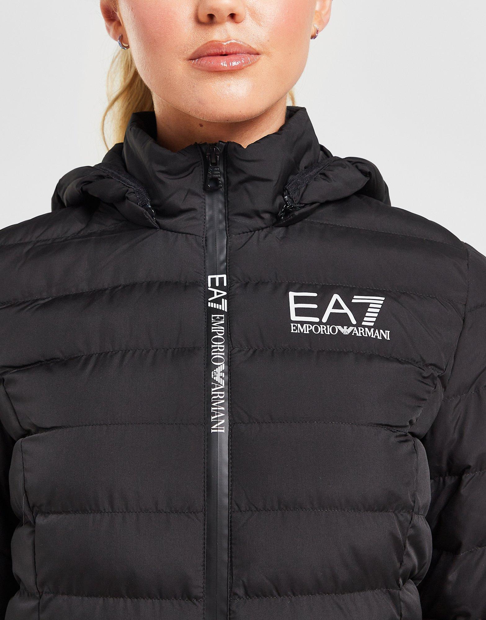 Black Emporio Armani EA7 Logo Zip Jacket - JD Sports Global