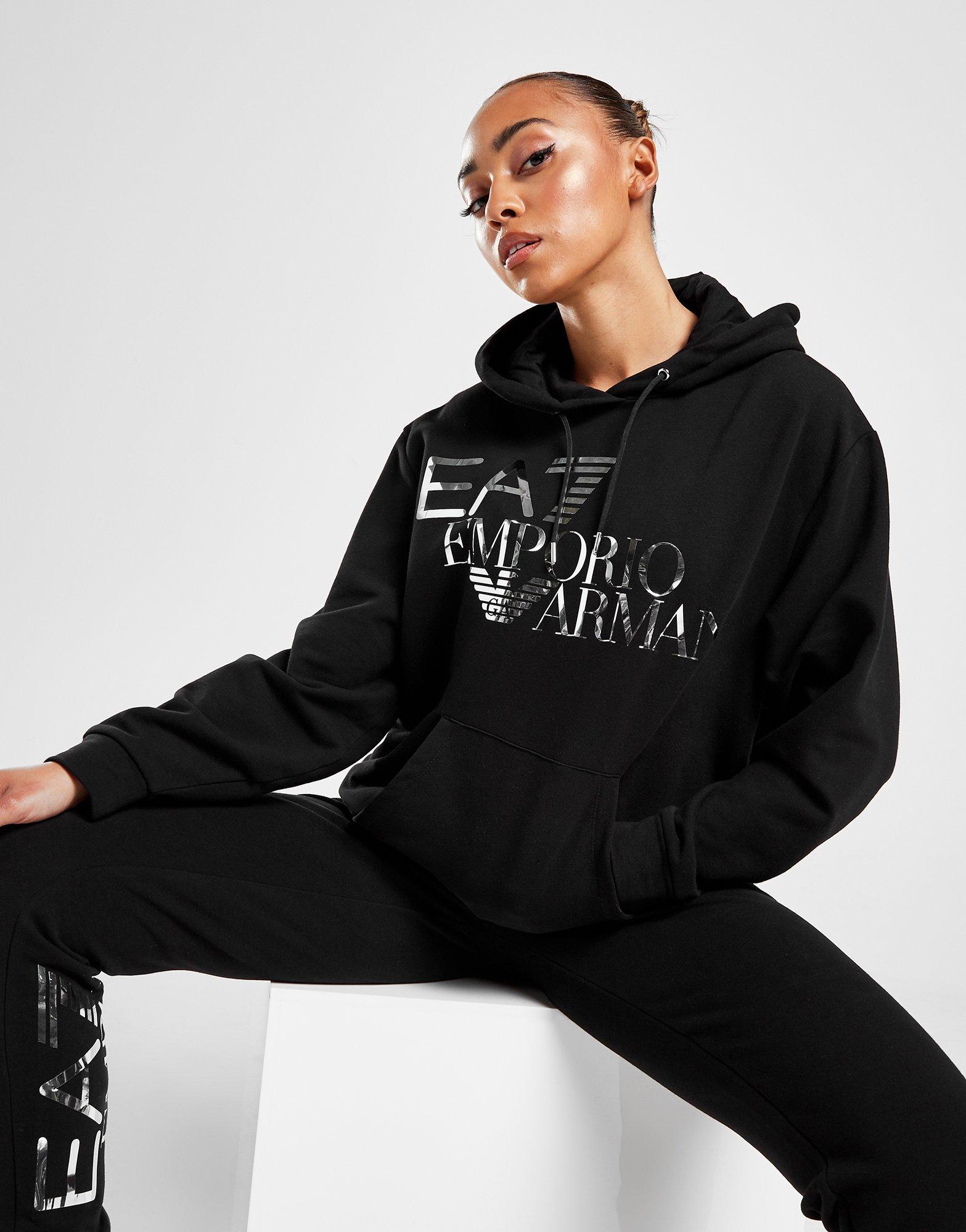 Ea7 cheap logo hoodie