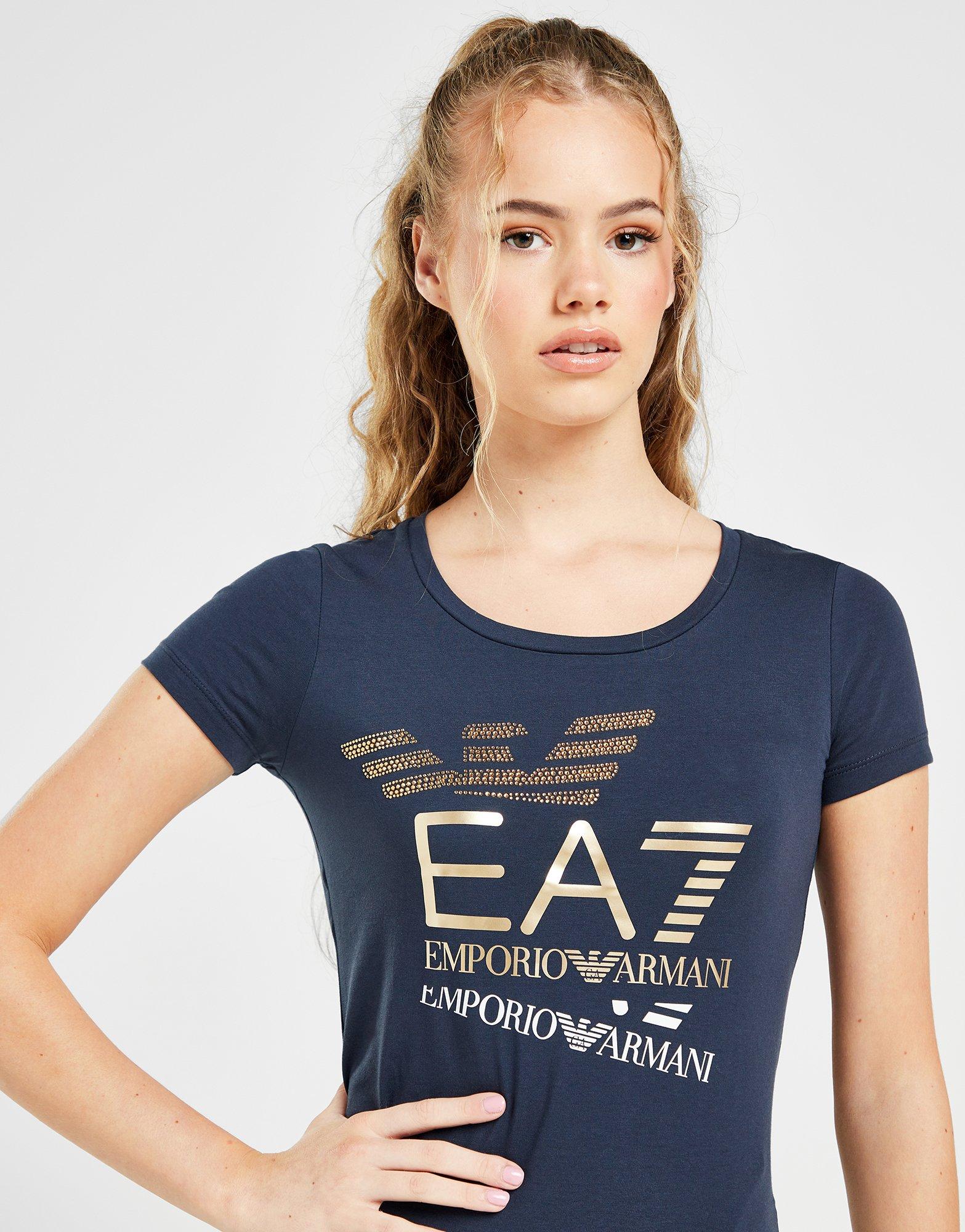 Womens ea7 shop t shirt