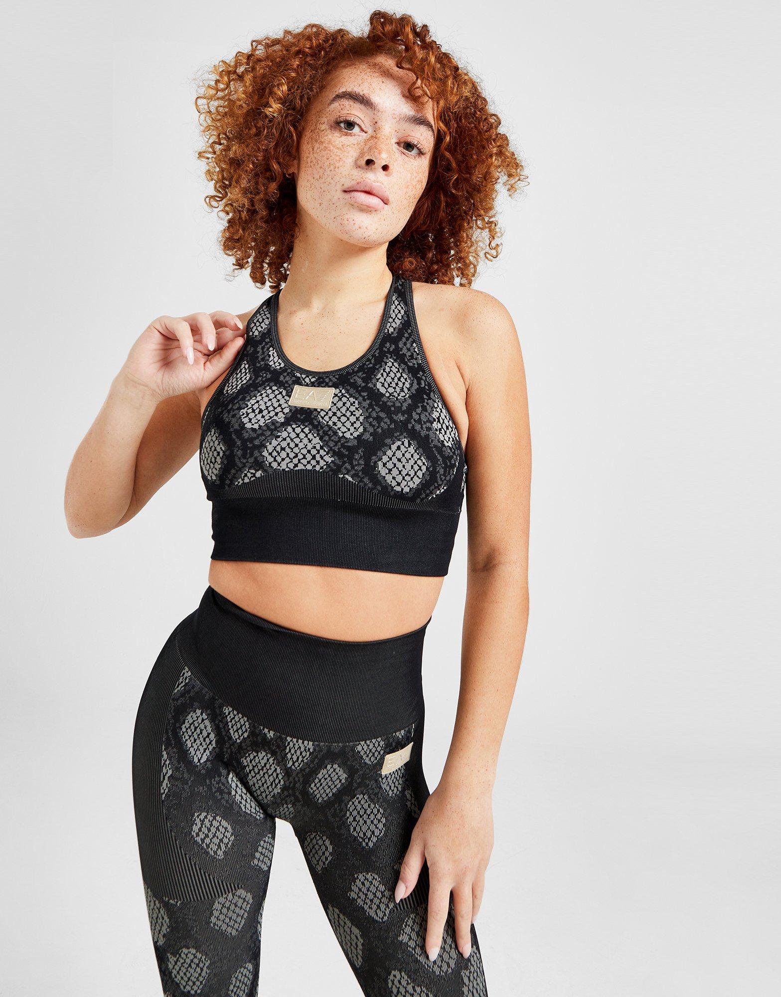 EA7 Emporio Armani Snake Seamless Sports Bra