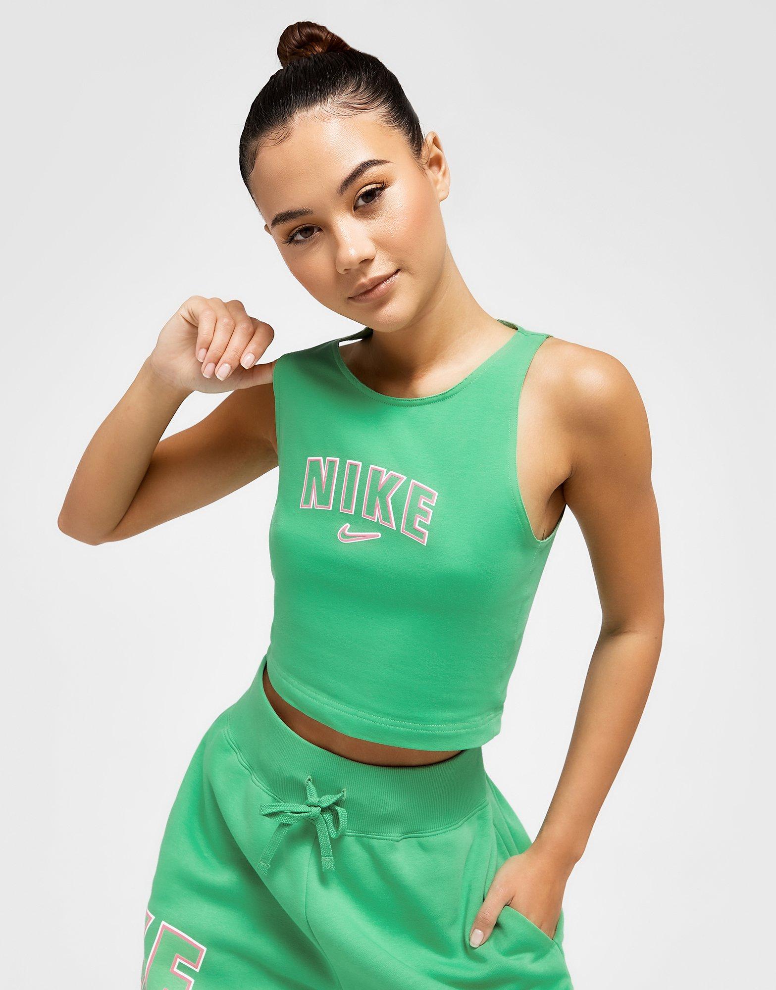 Nike varsity store crop top