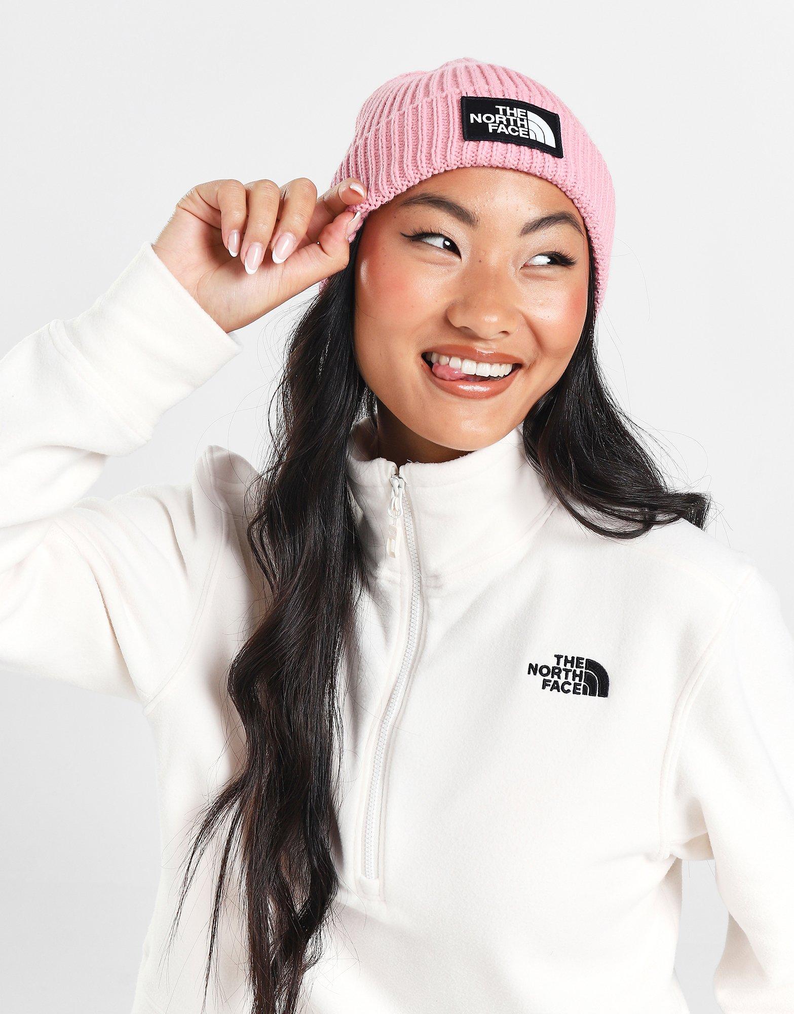 Pink The North Face Logo Box Cuffed Beanie JD Sports Ireland