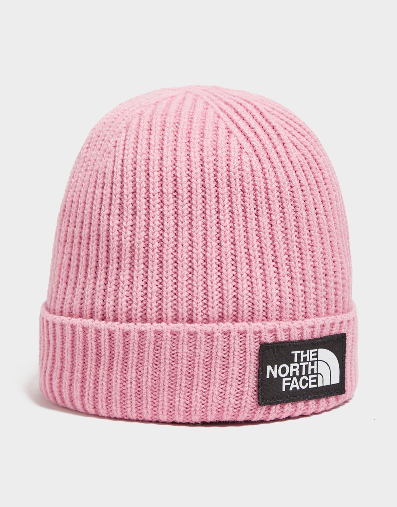 North face cheap red beanie hat