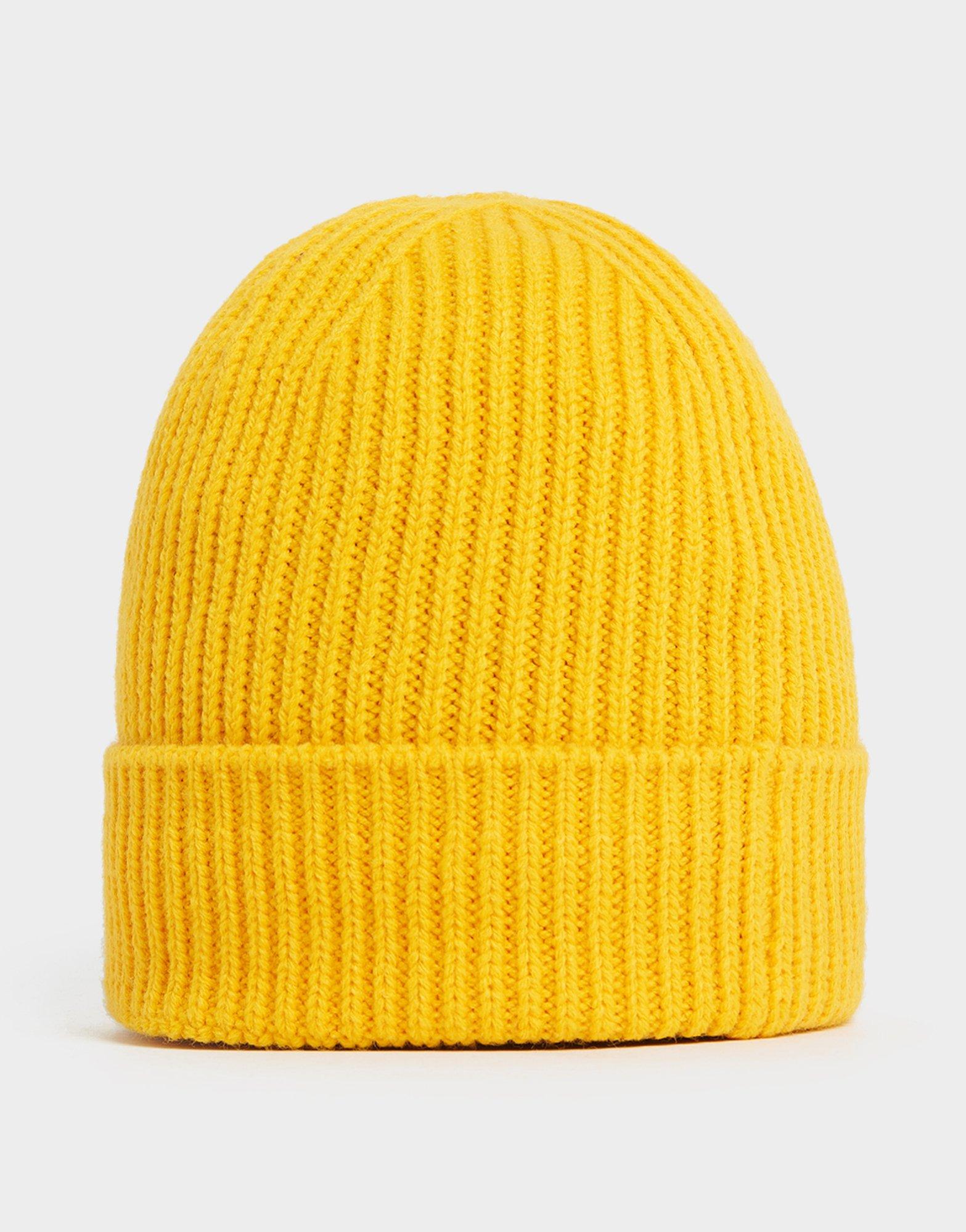 North face hot sale yellow beanie