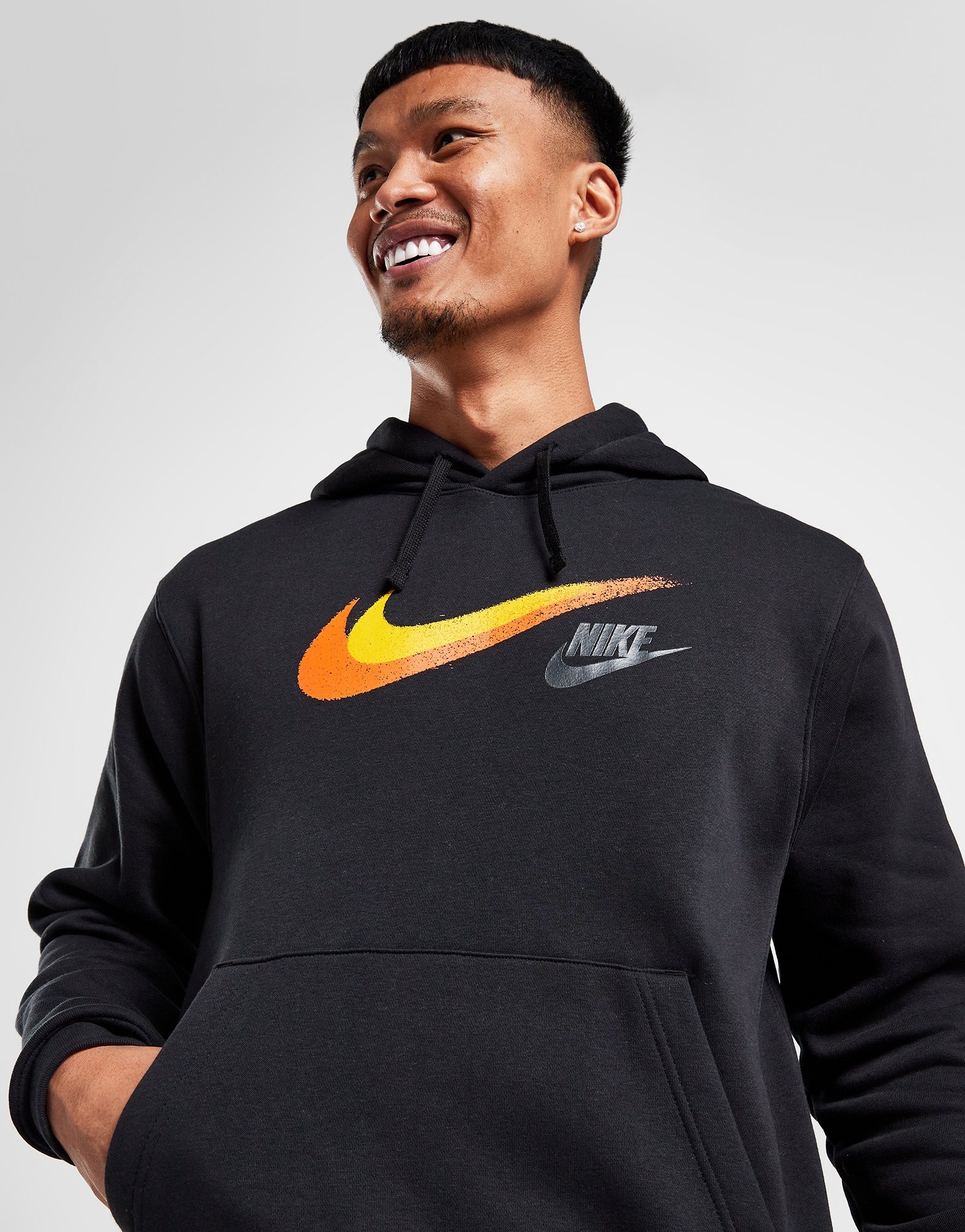 Black Nike Double Swoosh Hoodie | JD Sports