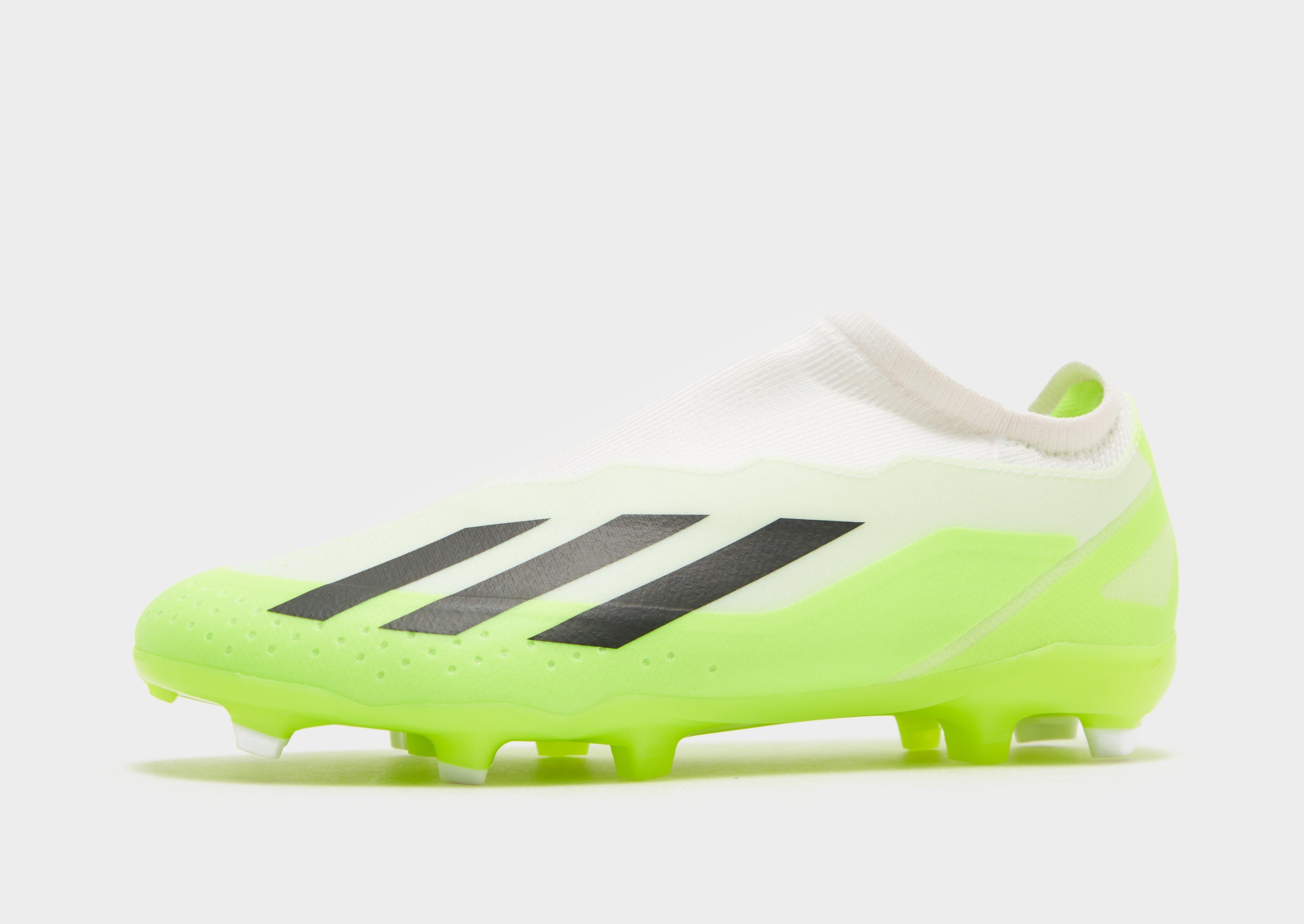 White adidas X Crazyfast .3 FG Laceless Junior | JD Sports UK