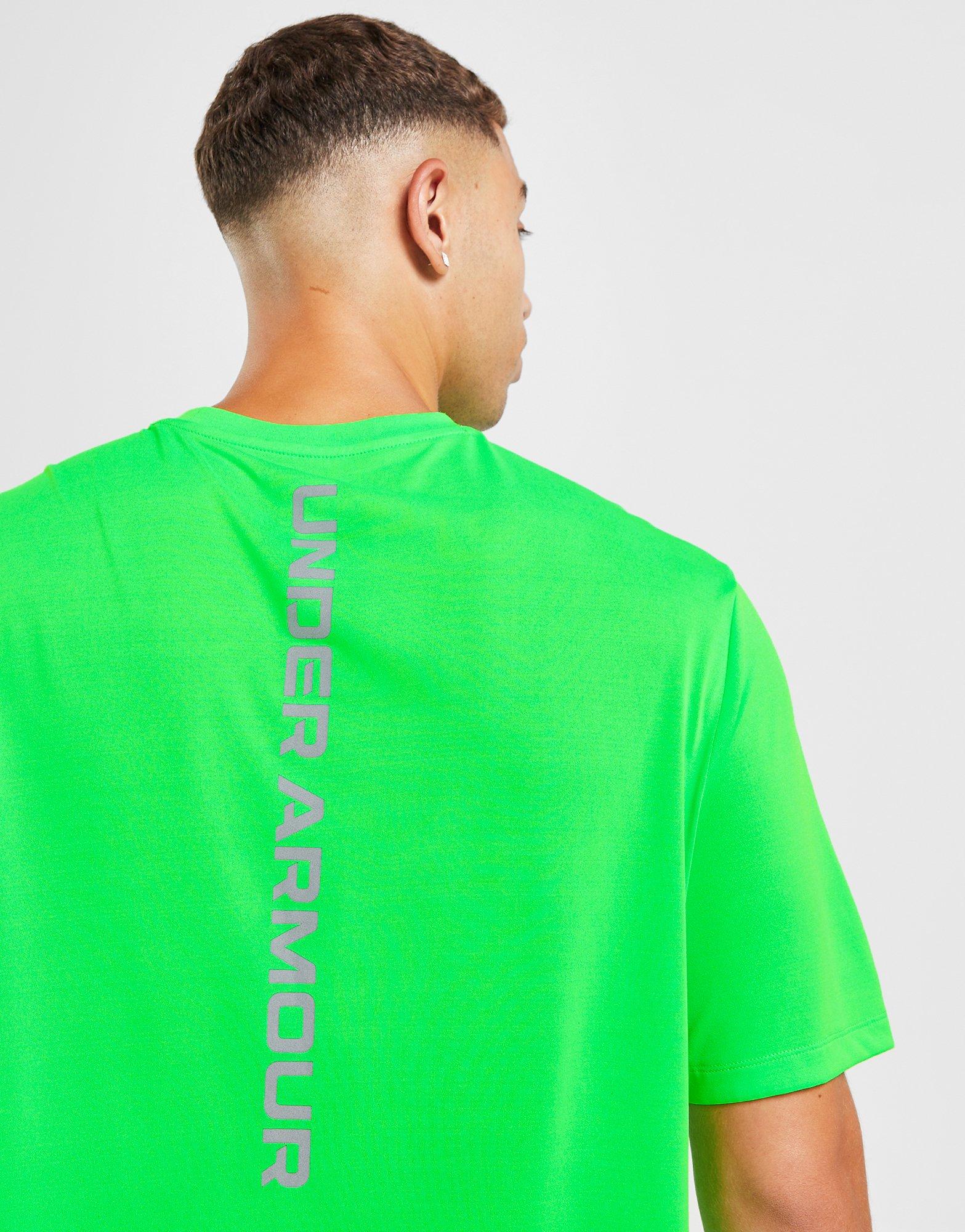 Green Under Armour Tech Reflective T-Shirt - JD Sports Global