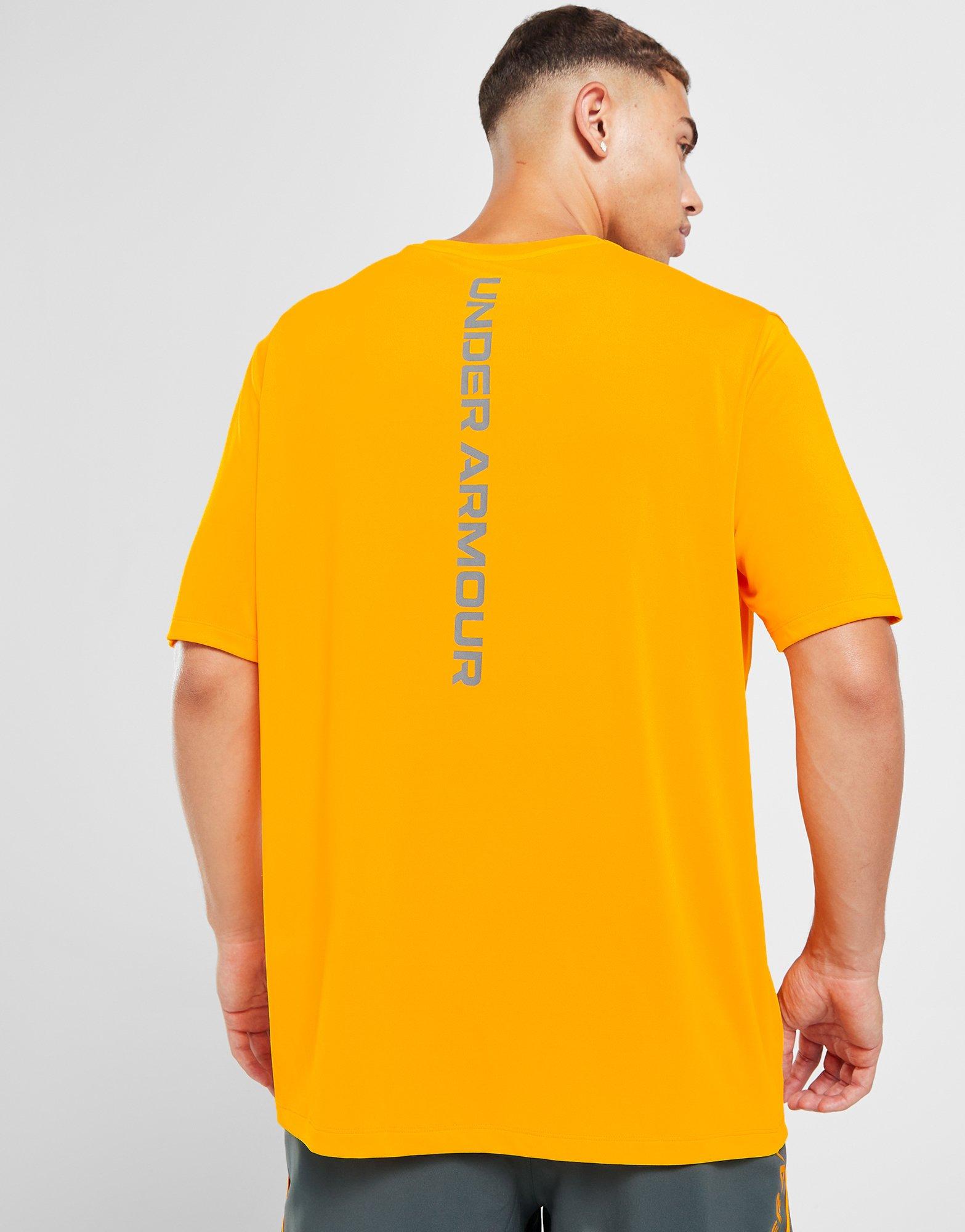 Men's under discount armour orange shirt