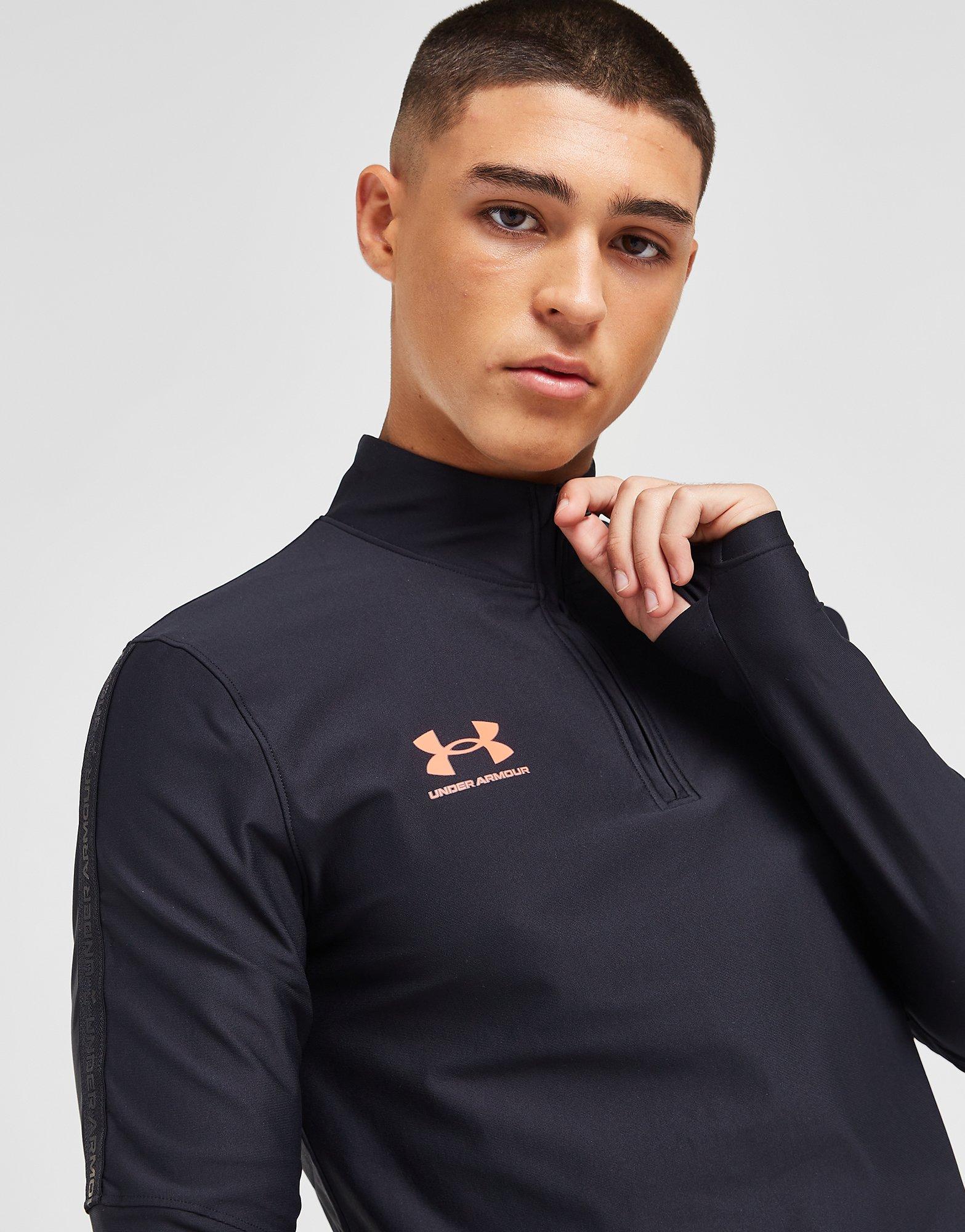 Black Under Armour Challenger Pro 1/4 Zip Top - JD Sports NZ