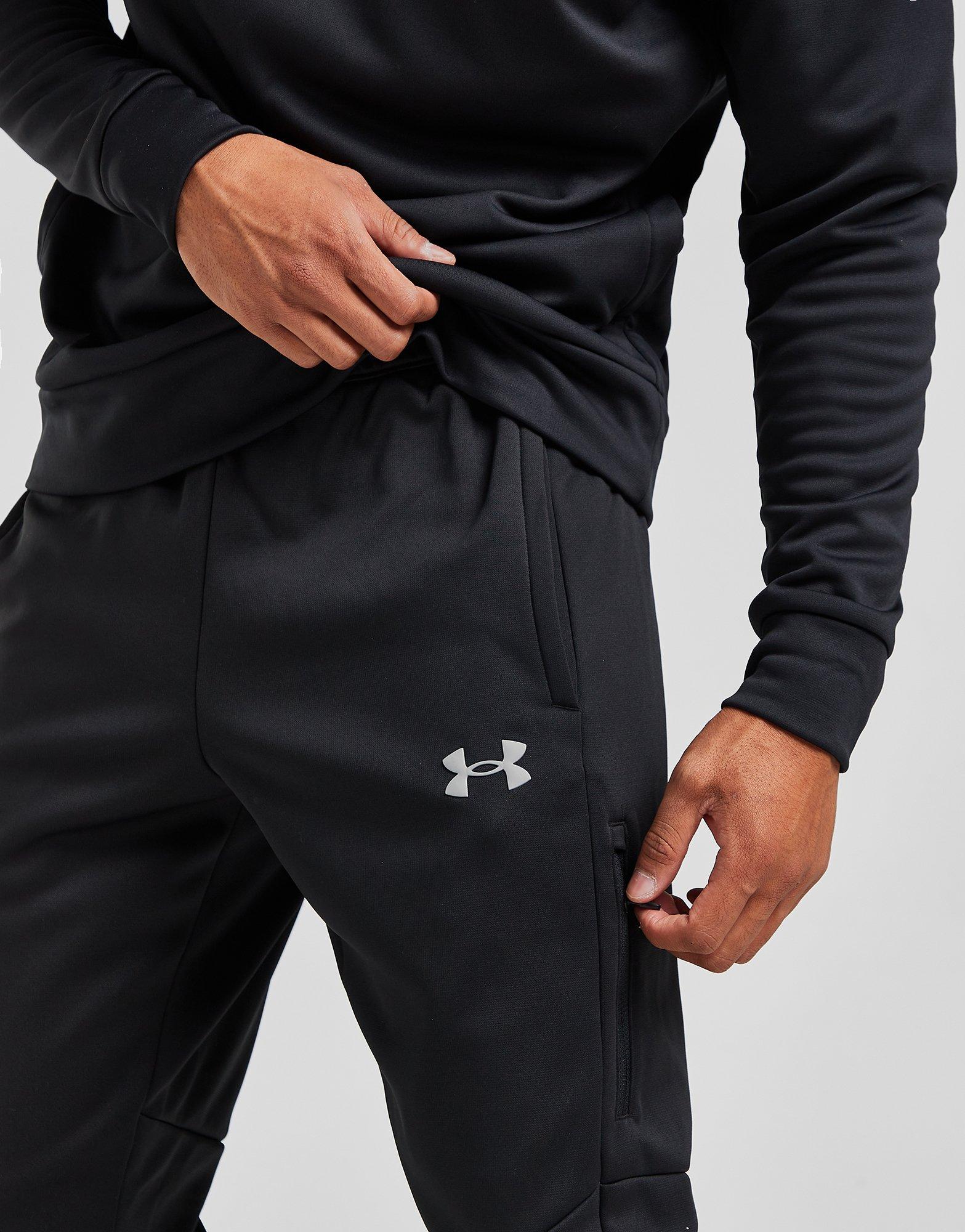 Black Under Armour UA Armour Fleece Grid Joggers Junior - JD Sports Global