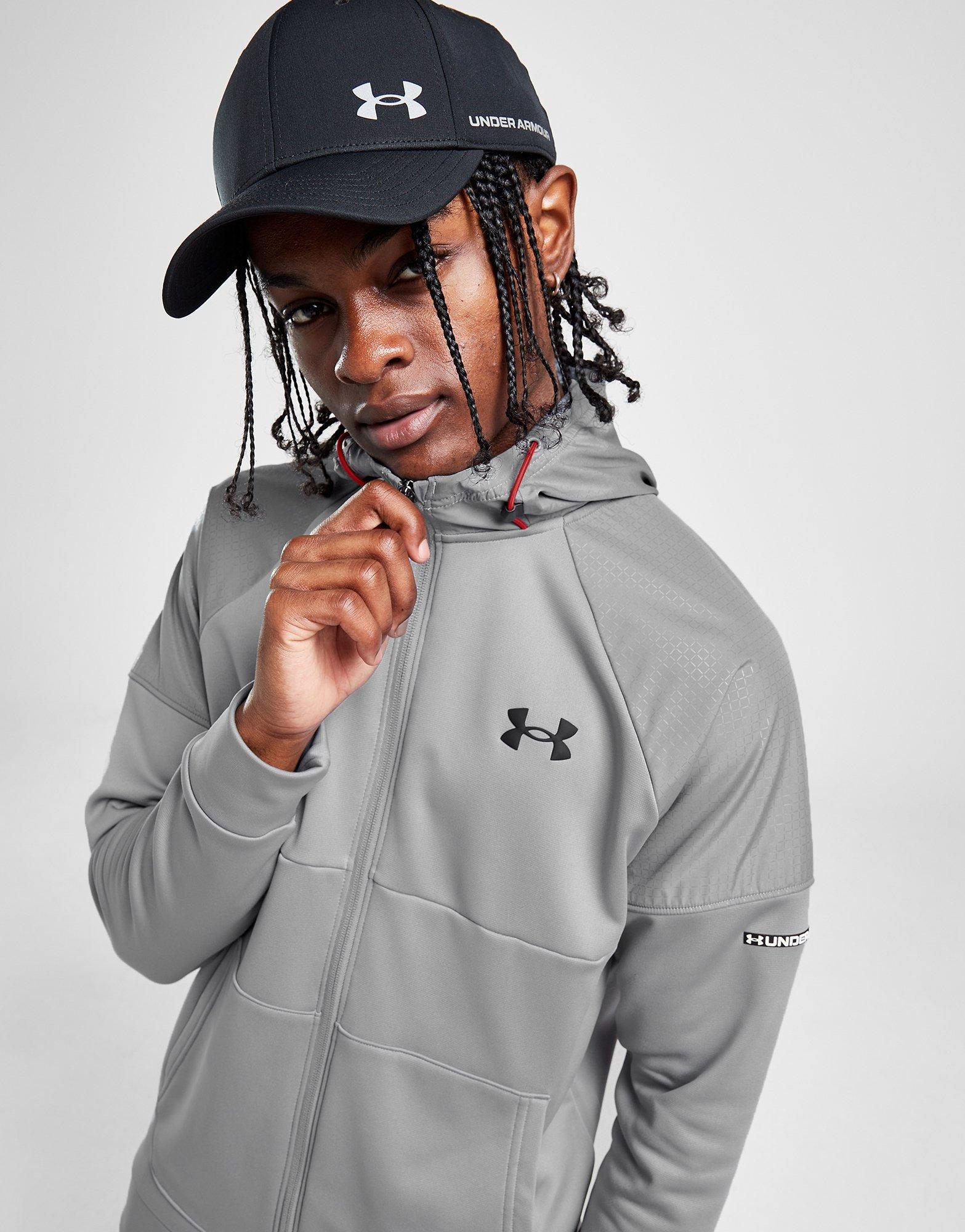 Under Armour UA Armour Fleece Grid Full Zip Hoodie Herren Grau - JD Sports  Deutschland