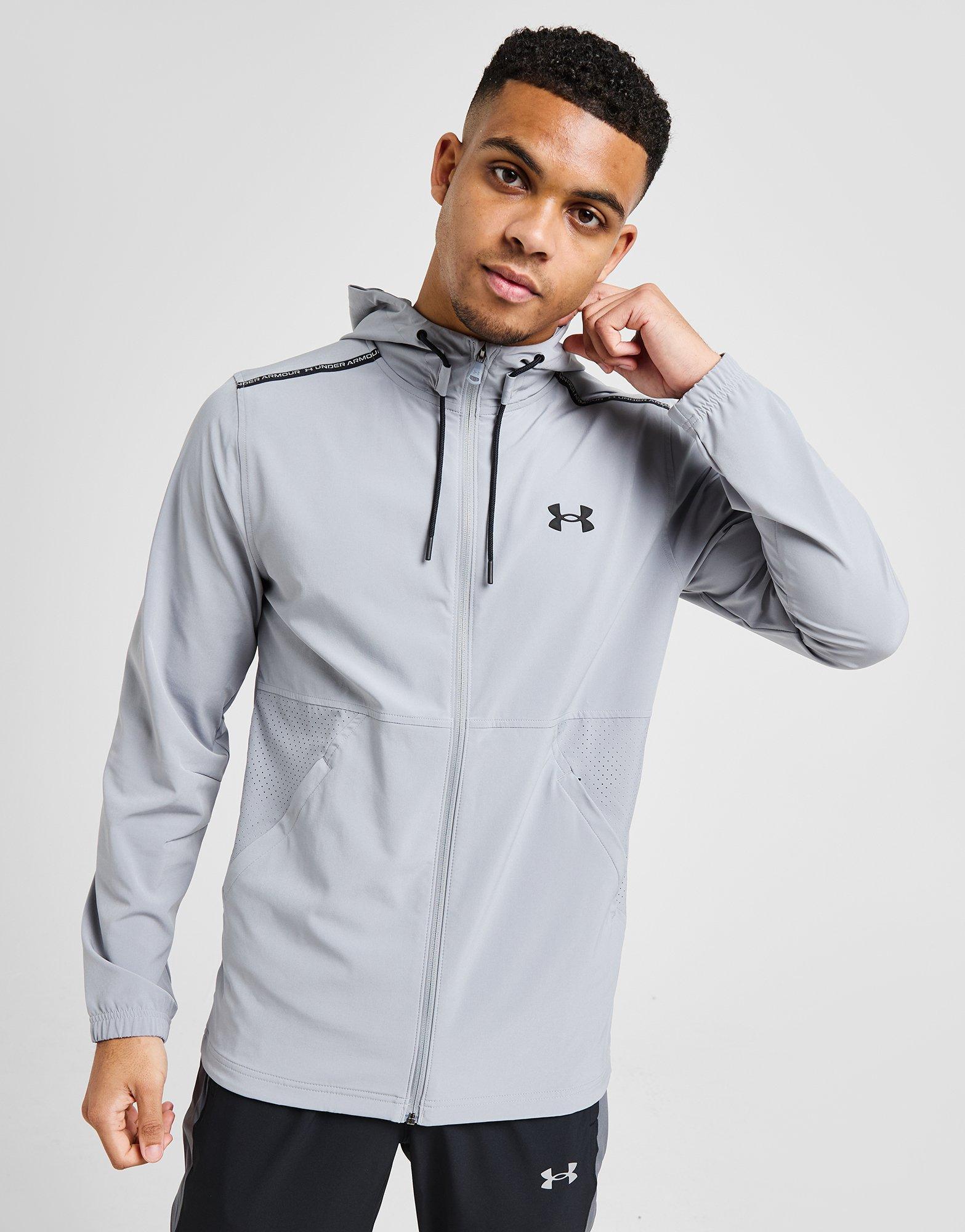Veste Bomber Homme YOUTHUP - Jacquard Léger, Coupe Décontractée - Accents Orange - Zippée, Col Montant - Printemps/automne