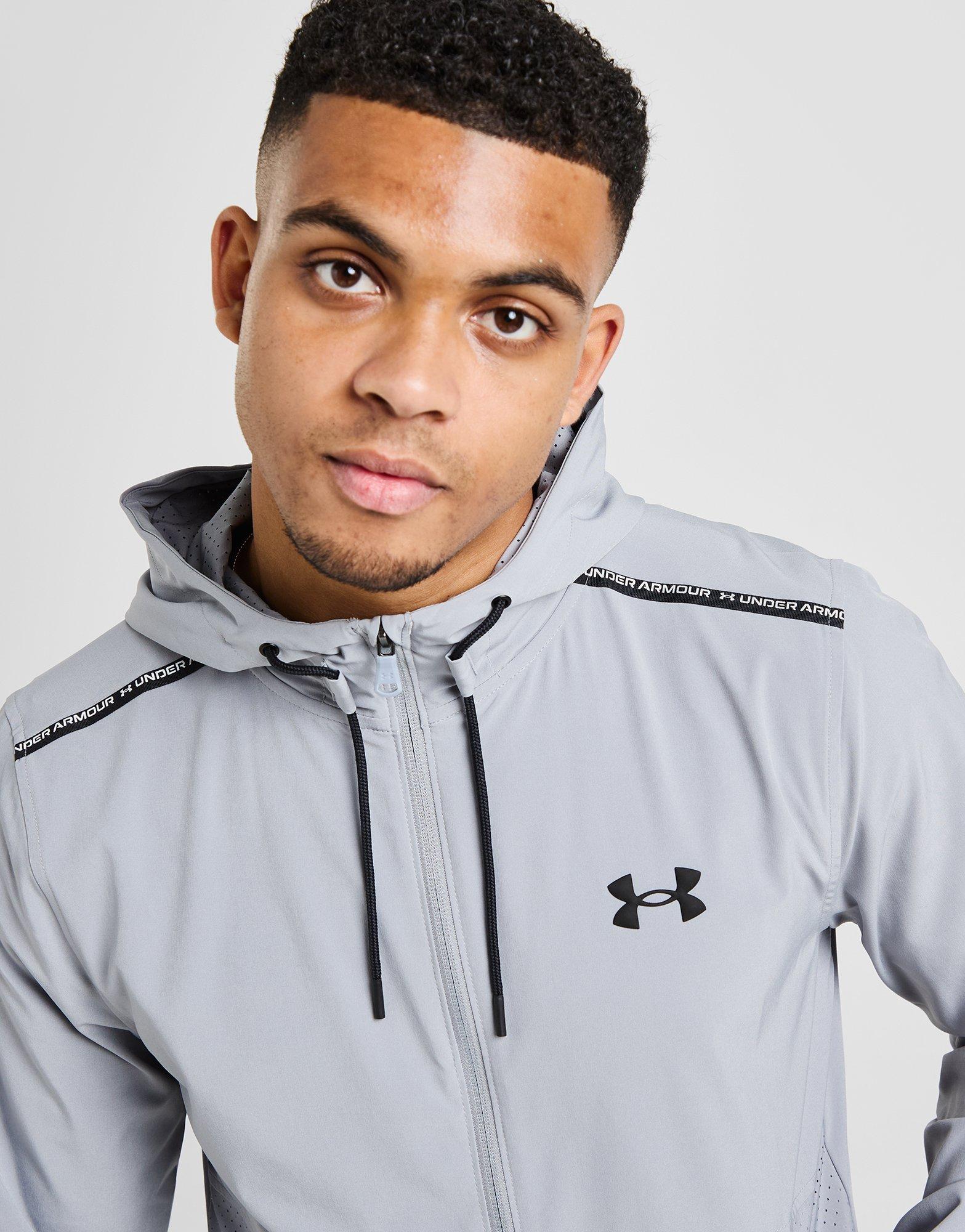 Amazon.com: Under Armour Men's Launch Hooded Jacket, Grey, M