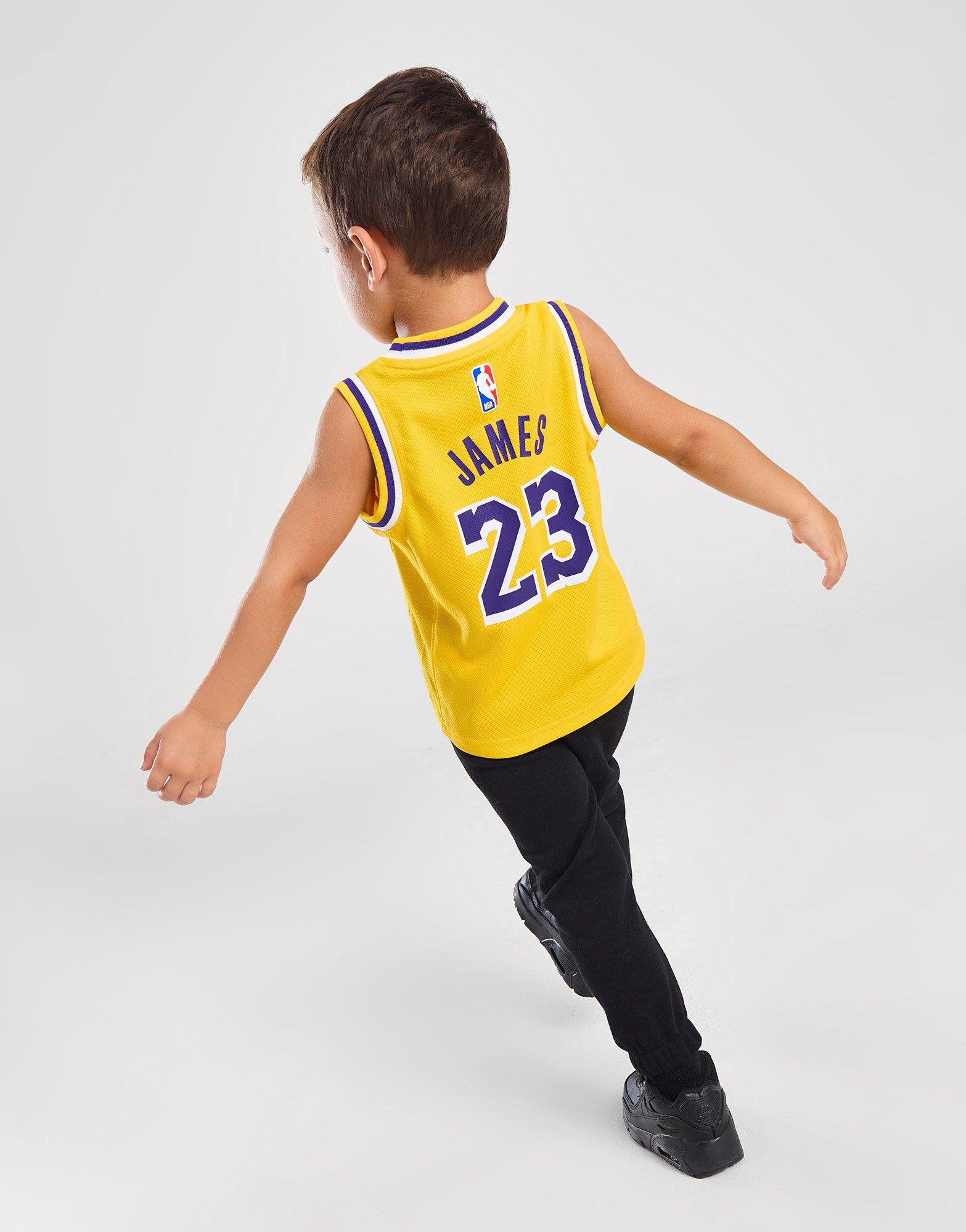 Yellow Nike NBA LA Lakers James #23 Jersey Junior - JD Sports Global