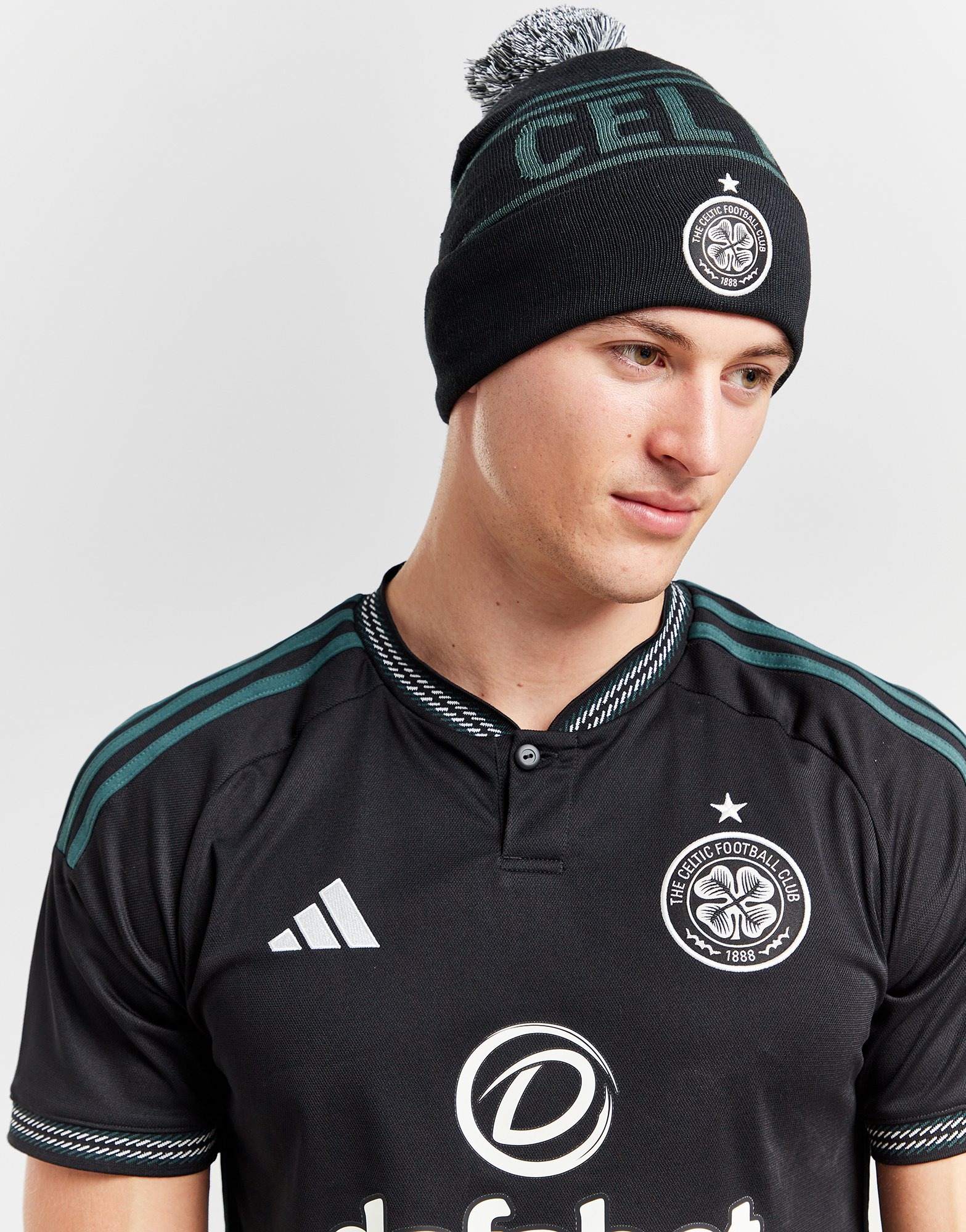 Black adidas Celtic FC 2023/24 Bobble Hat JD Sports Global