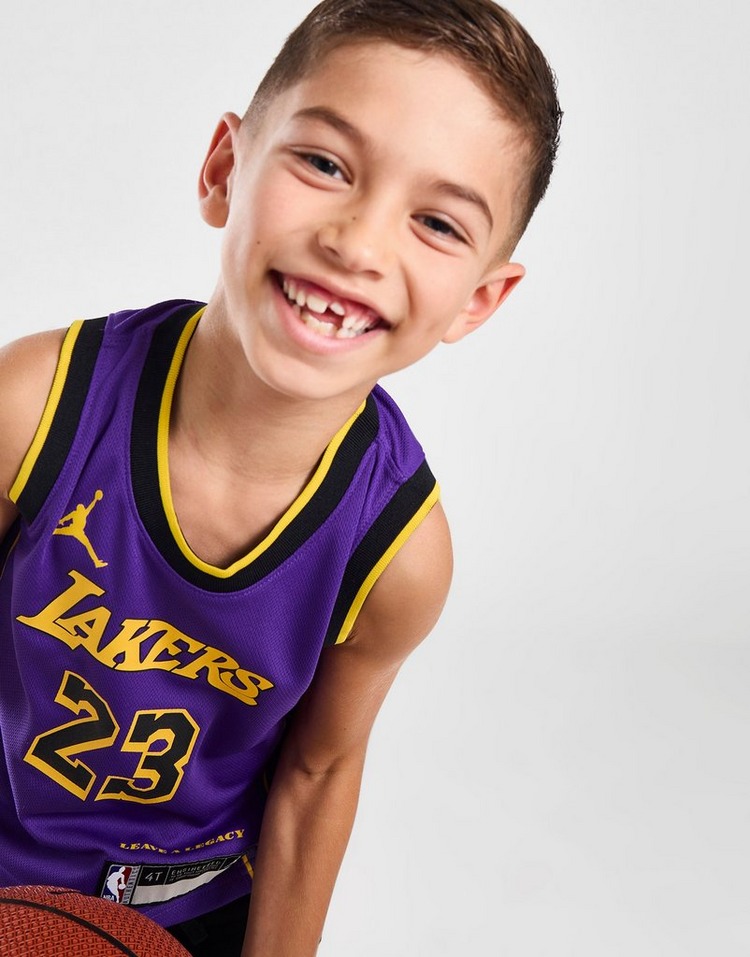 Jordan NBA LA Lakers James #23 Statement Jersey Children