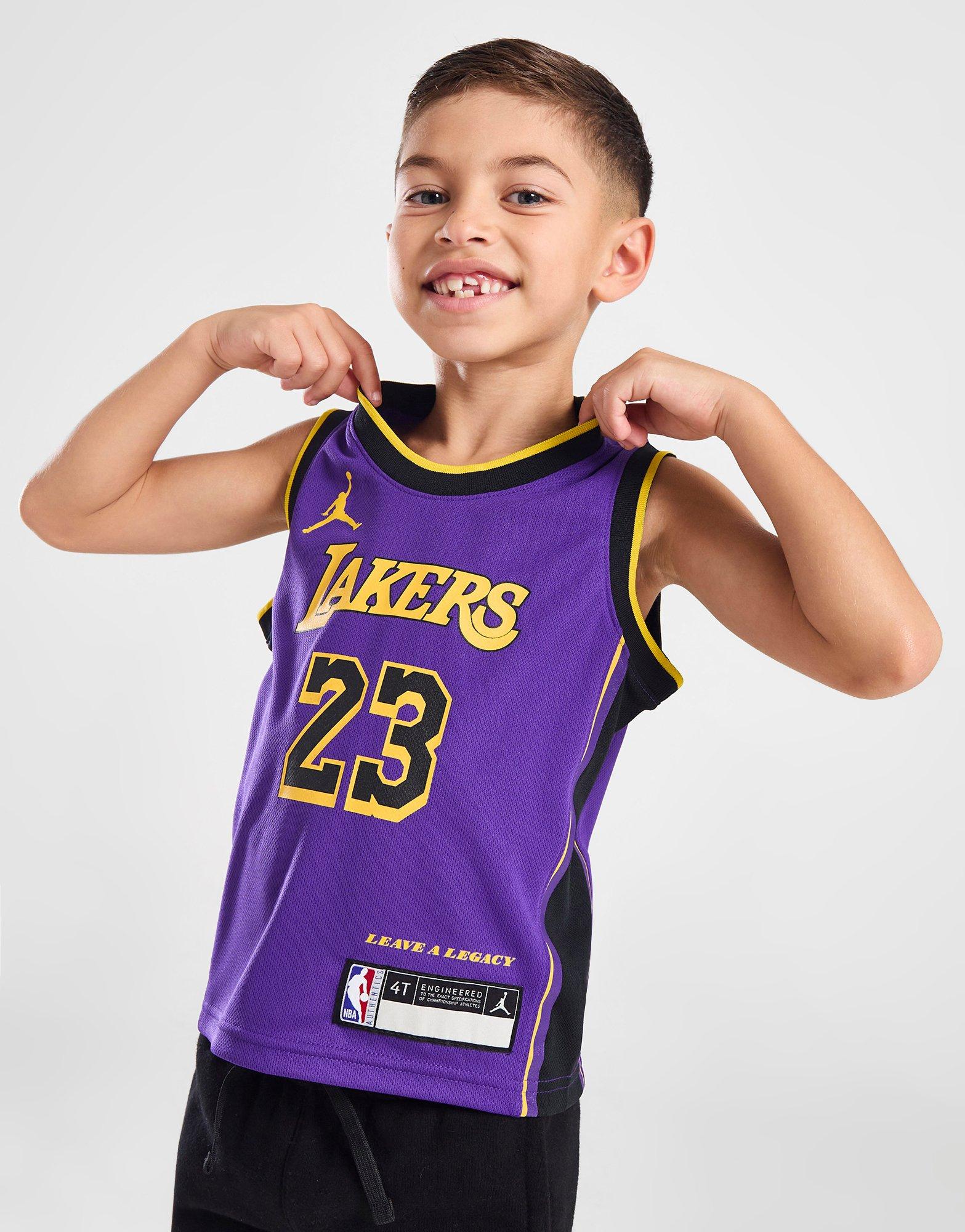 Jordan Maillot LA Lakers Statement Enfant Violet- JD Sports France