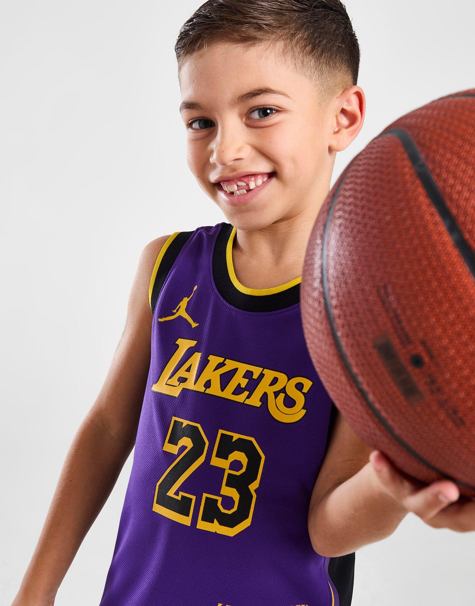 Jordan NBA LA Lakers James #23 Statement Jersey Children