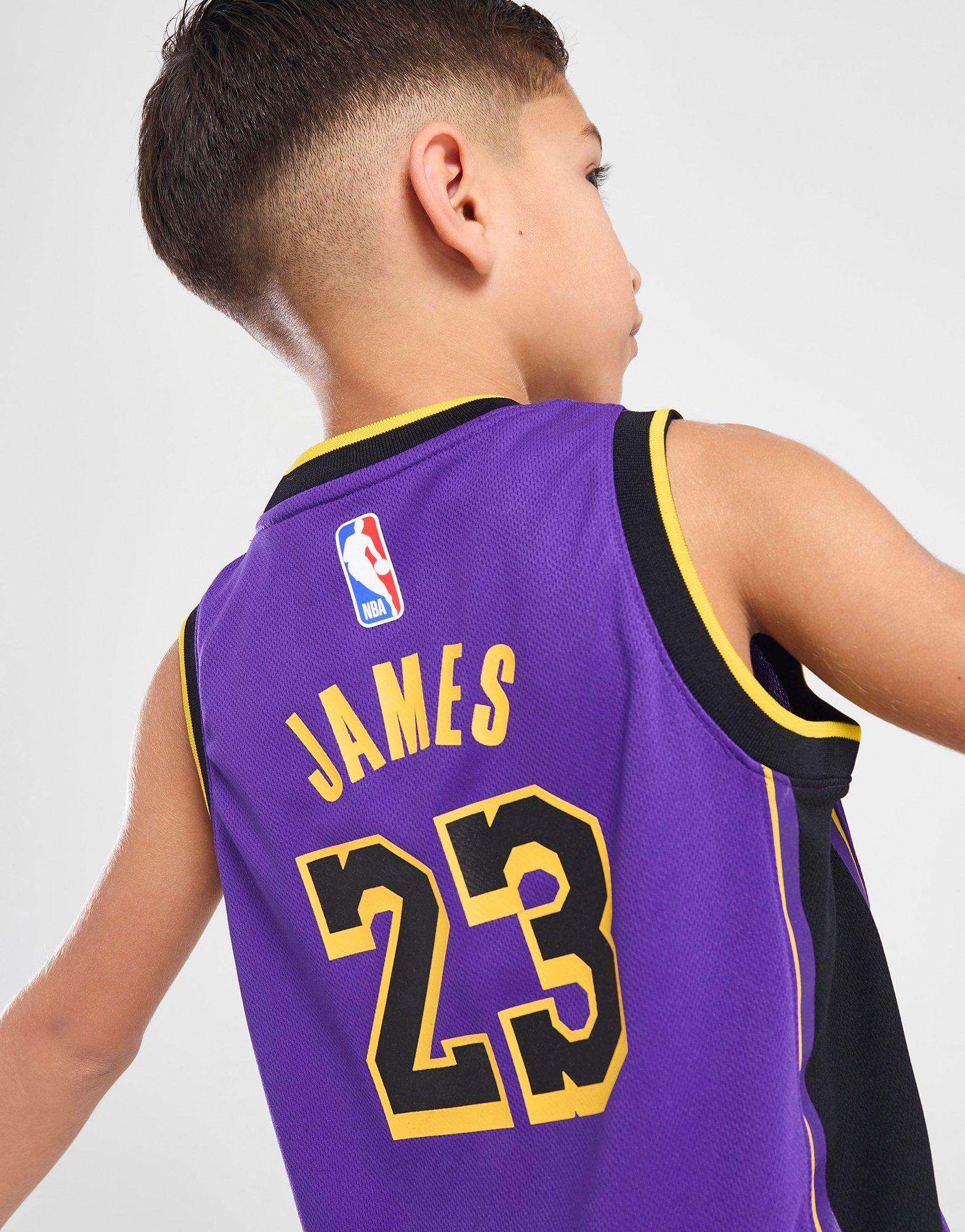 Jordan NBA LA Lakers James #23 Statement Jersey Children