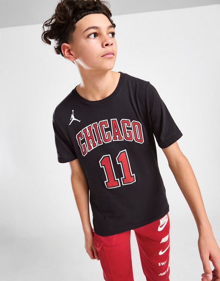 Black Jordan NBA Chicago Bulls Statement T-Shirt Junior | JD Sports UK