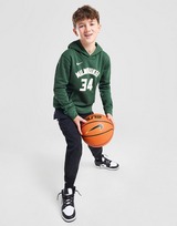 Nike NBA Milwaukee Bucks Antetokounmpo #34 Hoodie Jnr