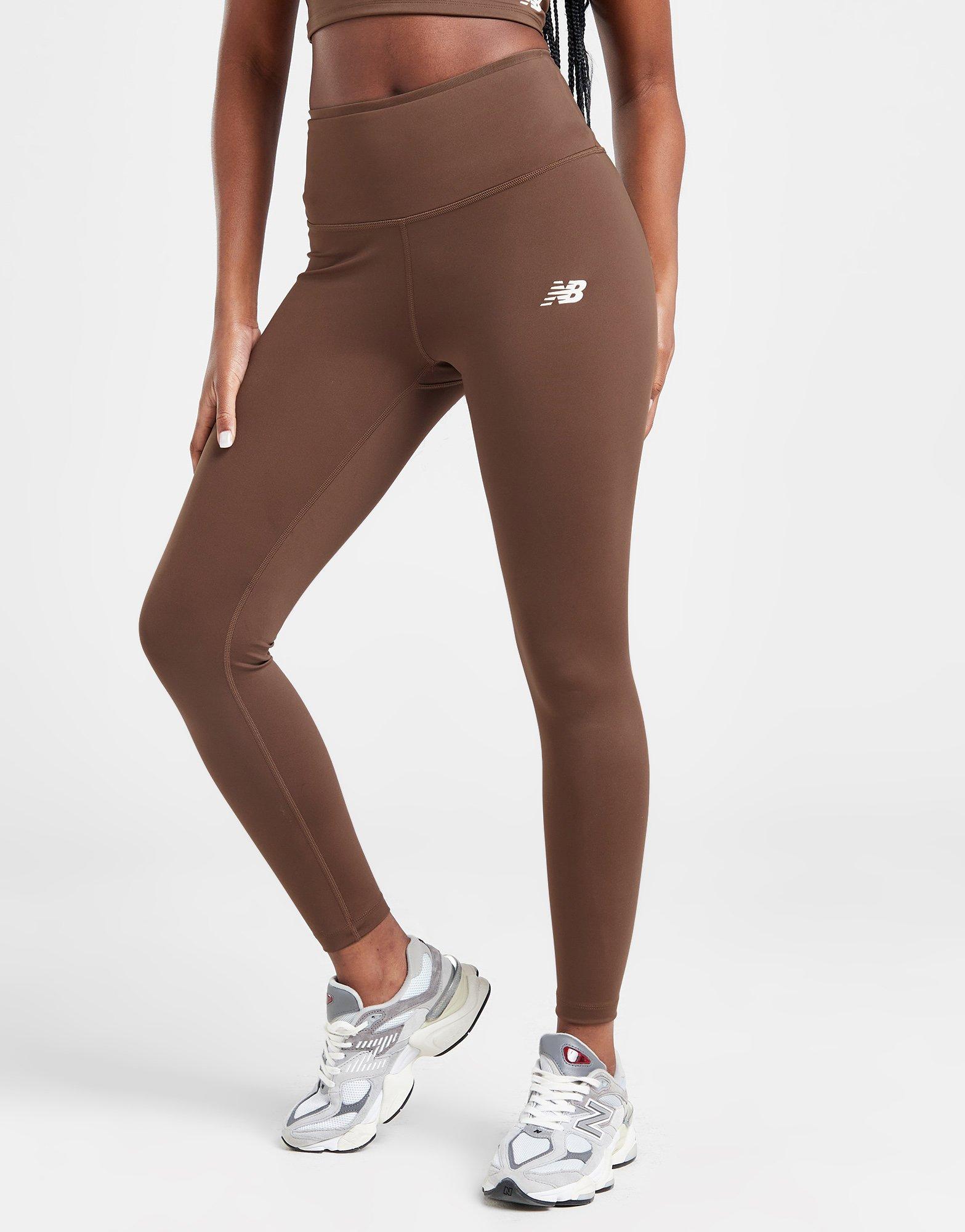 New Balance LINEAR HERITAGE LEGGING - Leggings - pinecone/brown 