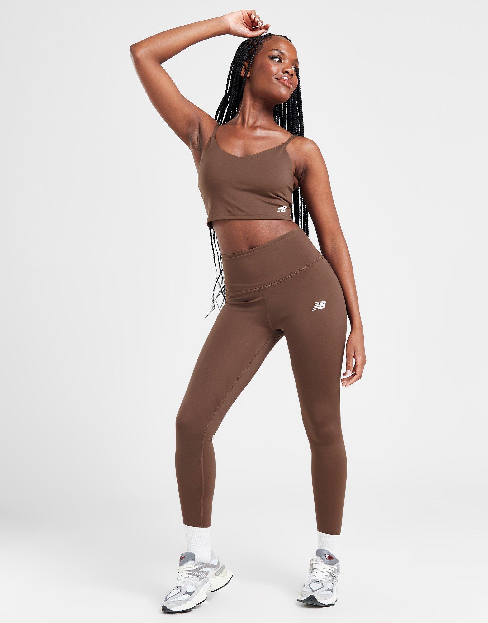 Brown New Balance Linear Heritage Leggings - JD Sports Global