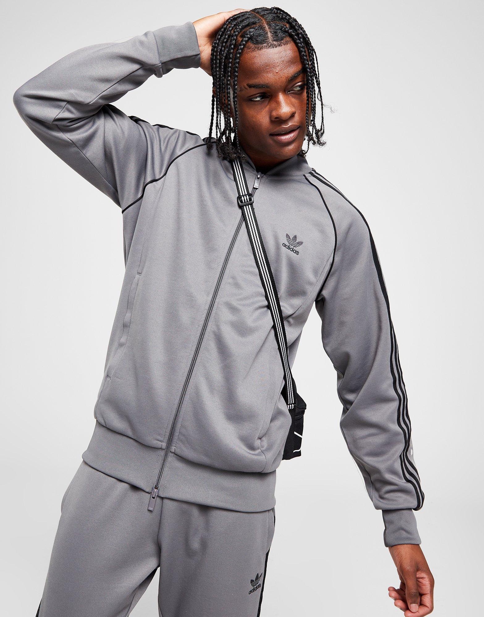 Grey adidas Originals SST Track Top - JD Sports