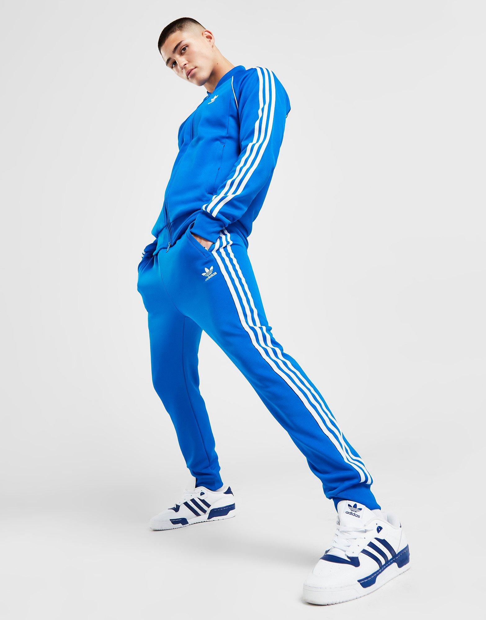 Adidas originals hot sale pants blue