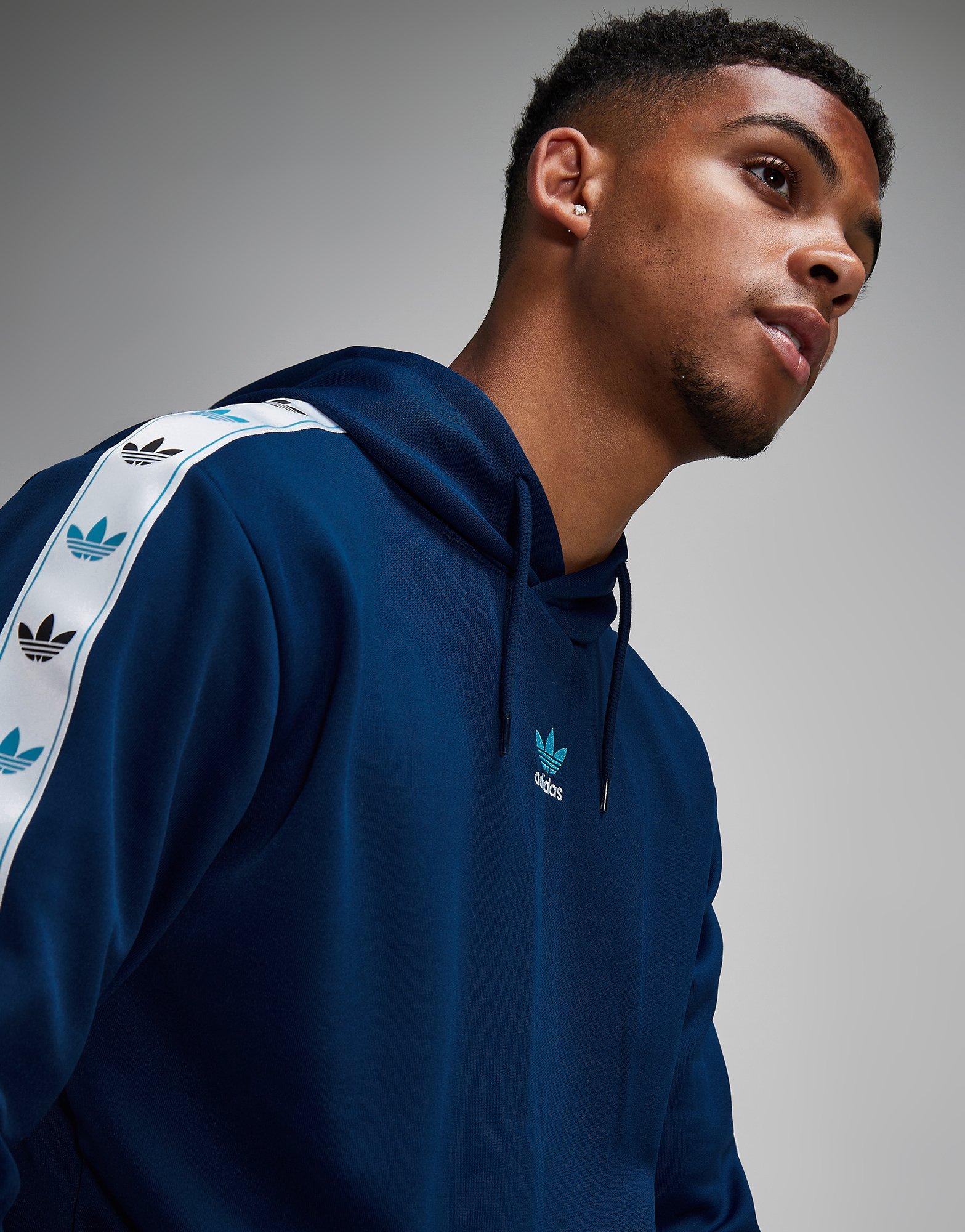 Adidas originals overhead tape hoodie best sale