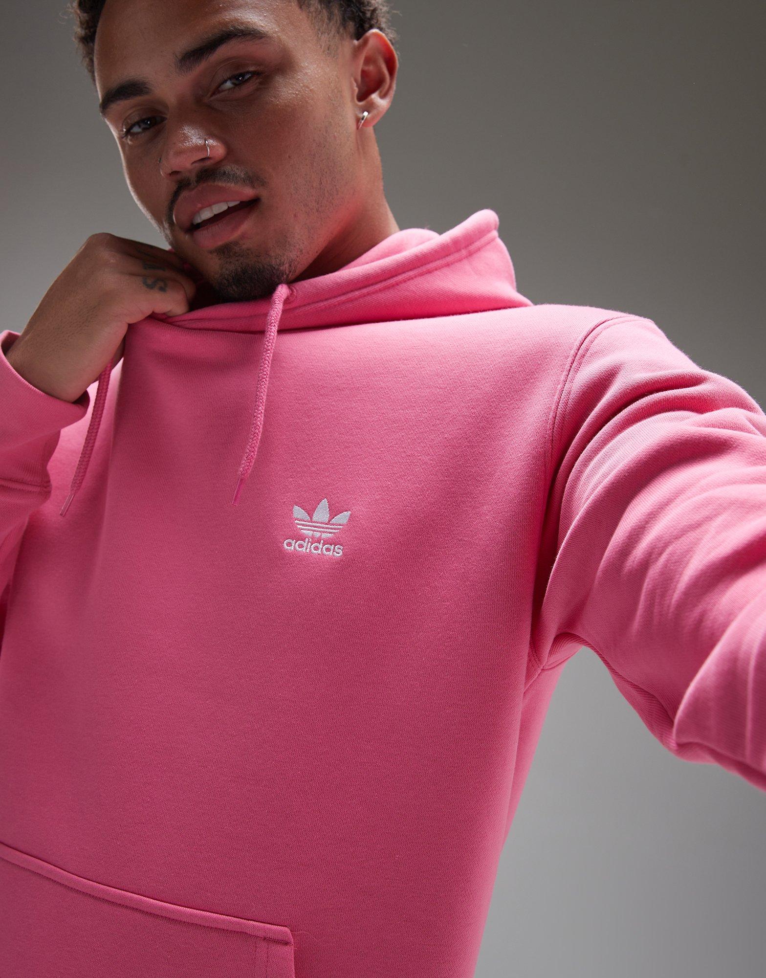 adidas pink trefoil hoodie