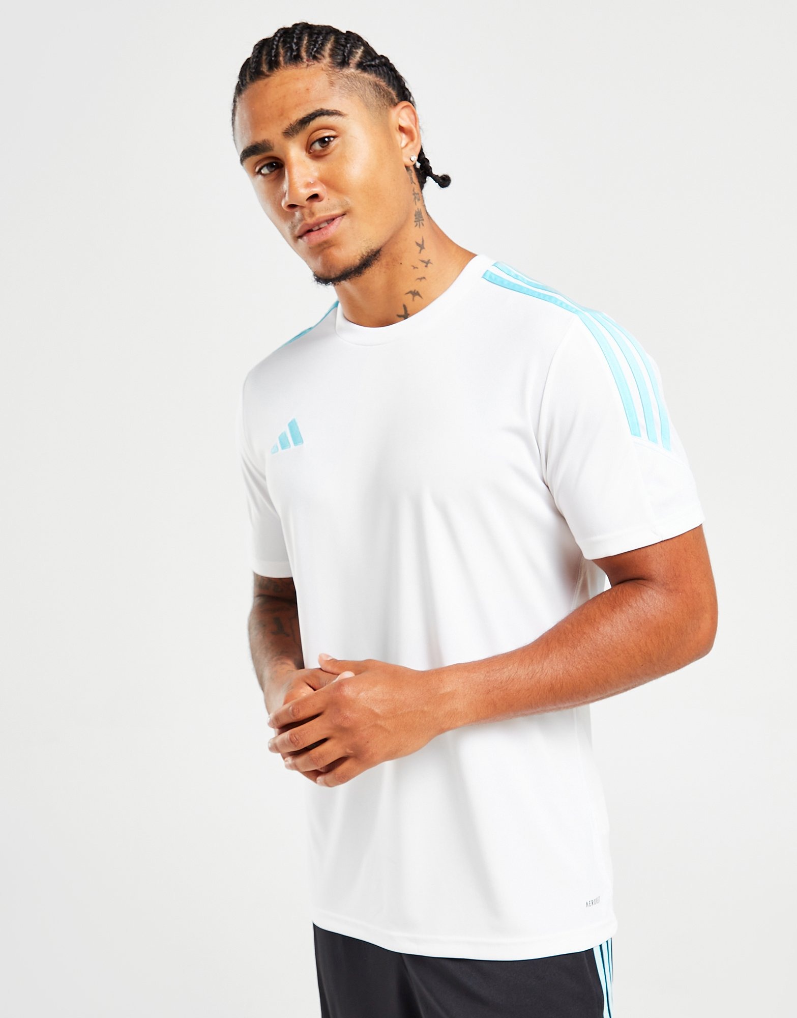 White adidas Tiro Club Training TShirt JD Sports NZ