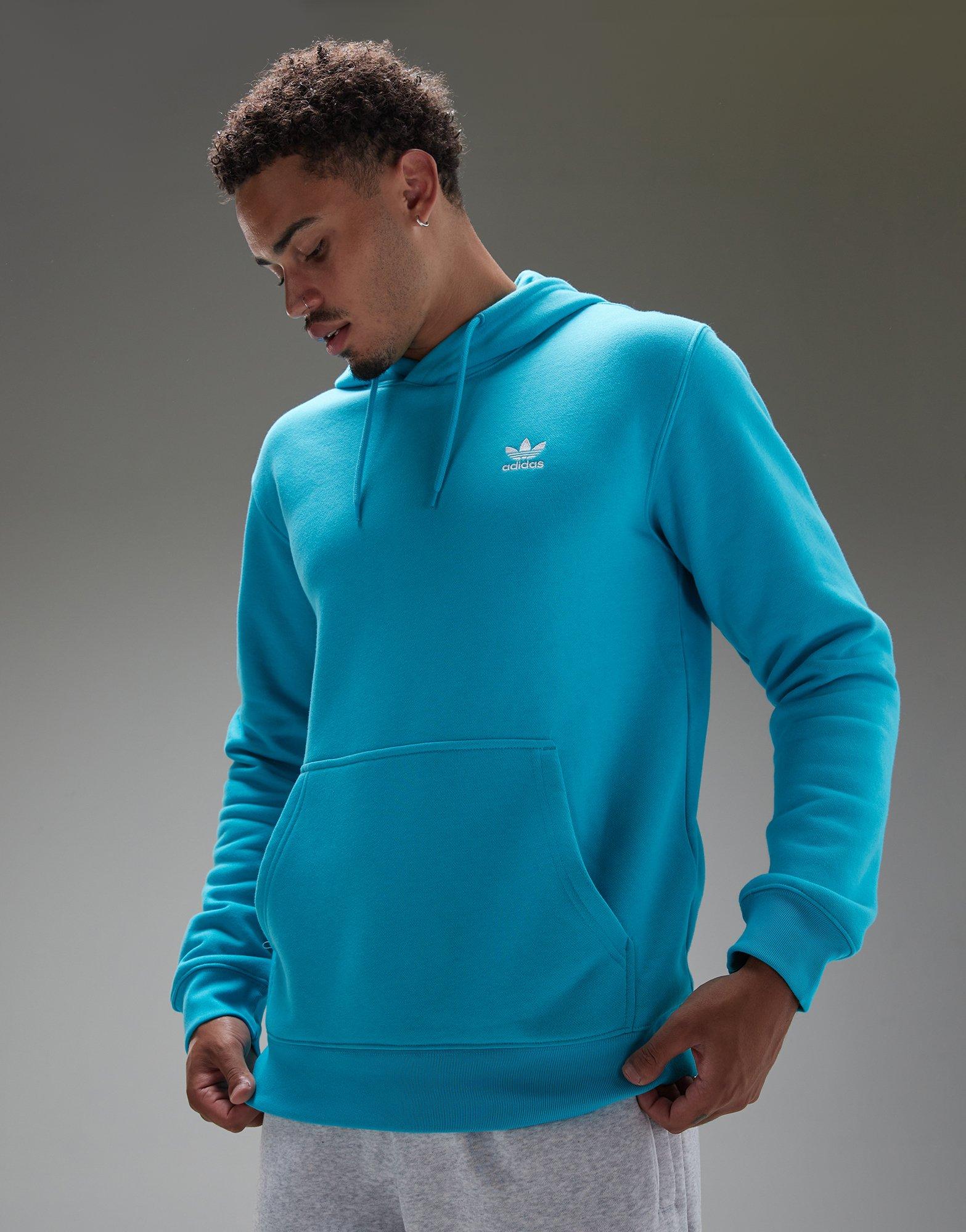 Sweat à Capuche Bleu Homme Adidas Trefoil | Espace des marques