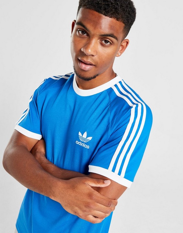 Blue adidas Originals Sports | JD 3-Stripes T-Shirt California UK
