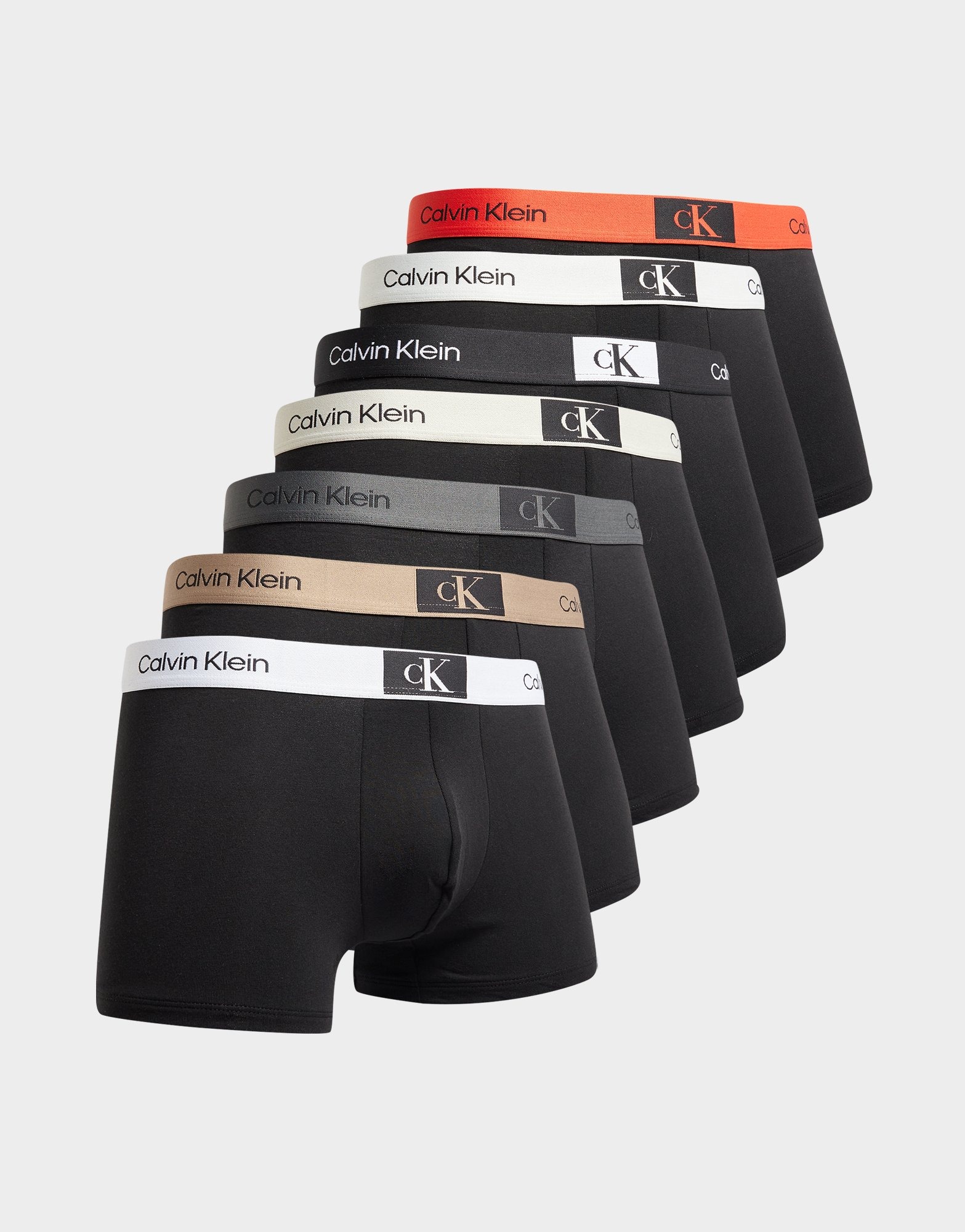 Black Calvin Klein Underwear 7Pack Trunks JD Sports