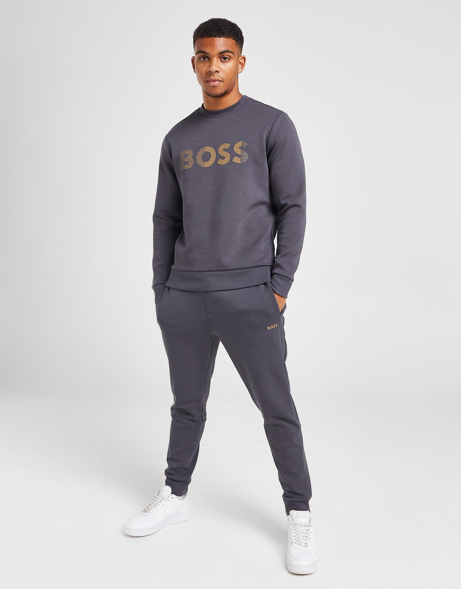 Boss salbo sweatshirt discount grey