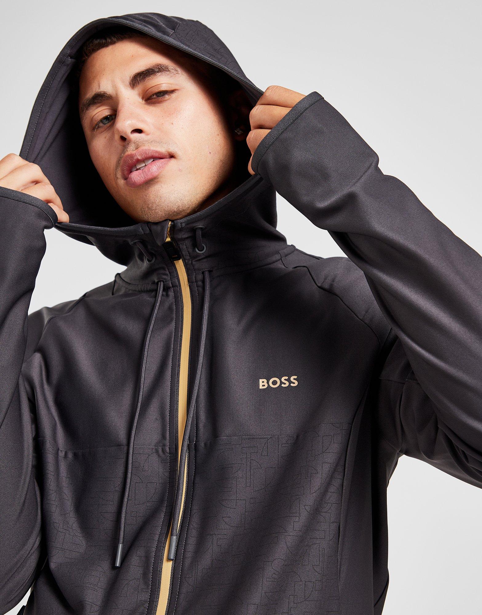 Boss saggy zip sales through hoodie