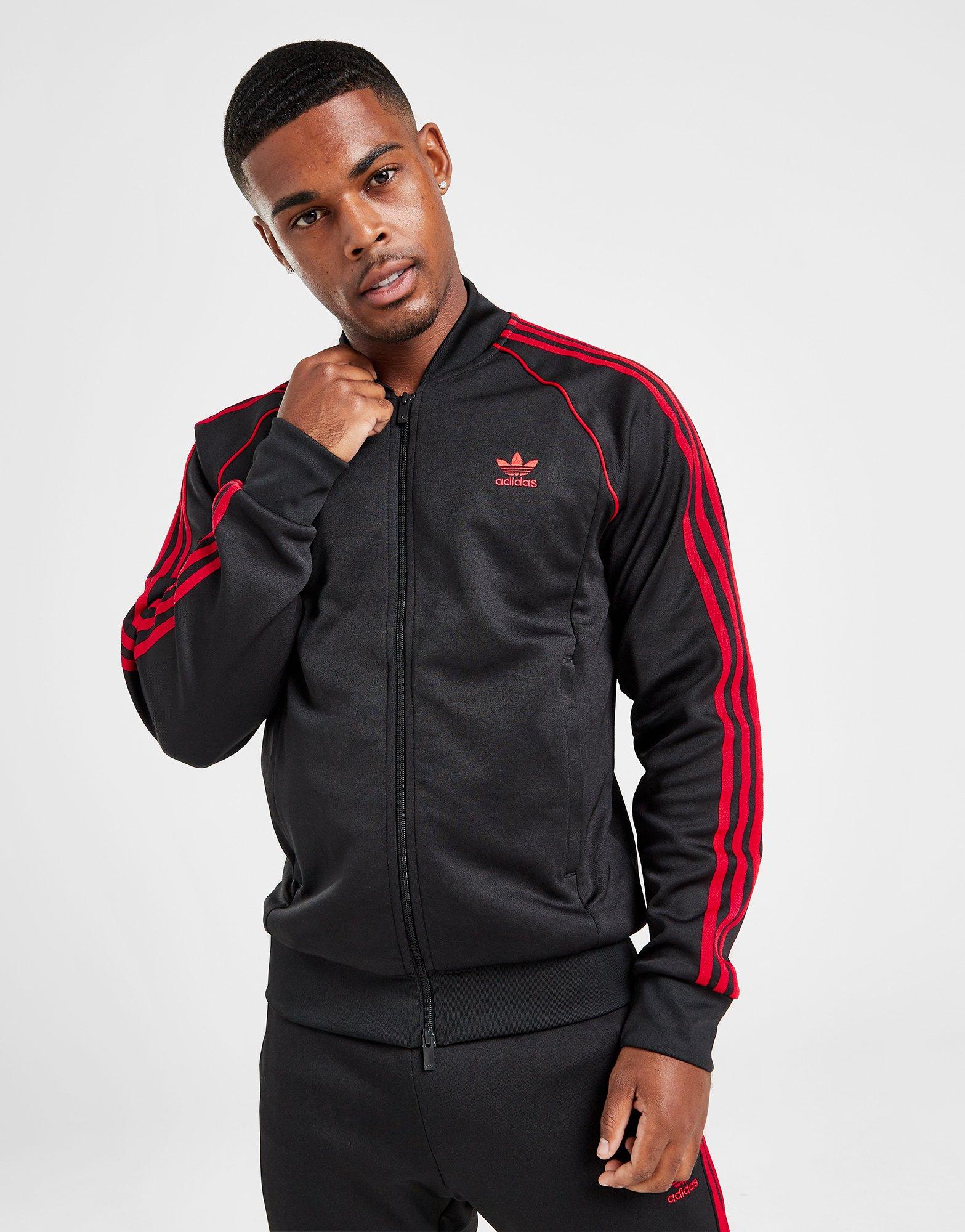 adidas Originals firebird track jacket in black