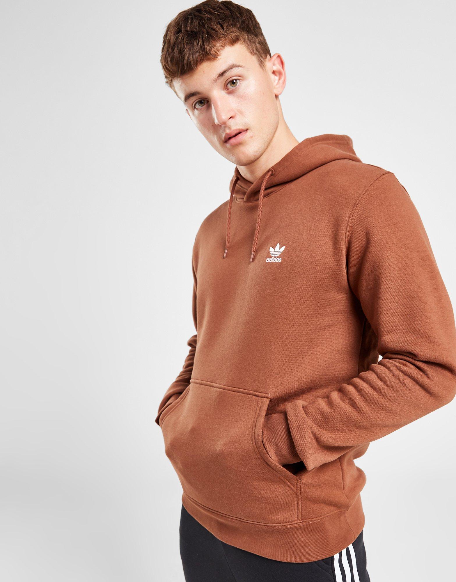 adidas Originals Retro Couture hoodie in brown and pink with