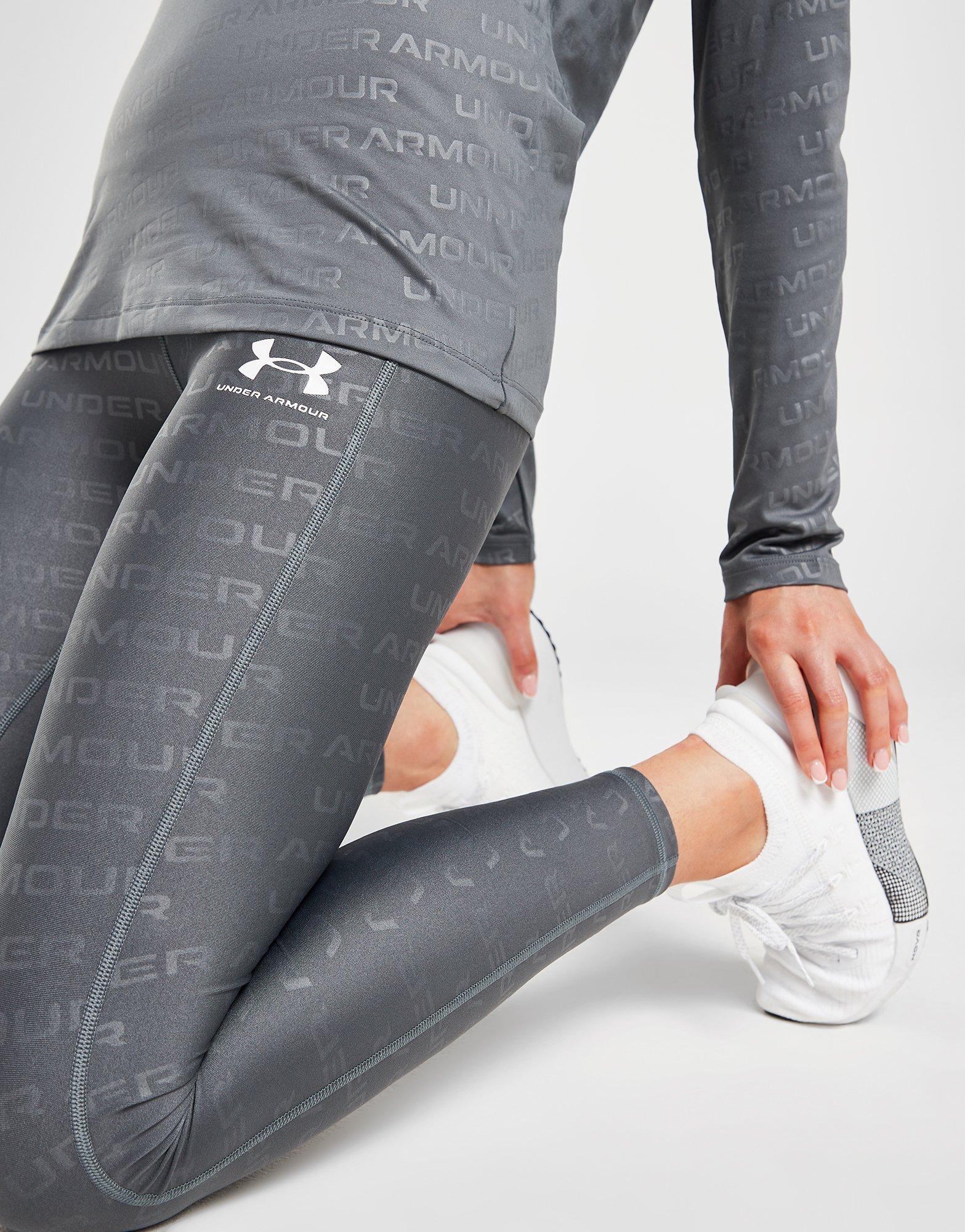 Grey Under Armour Emboss Tights - JD Sports Global