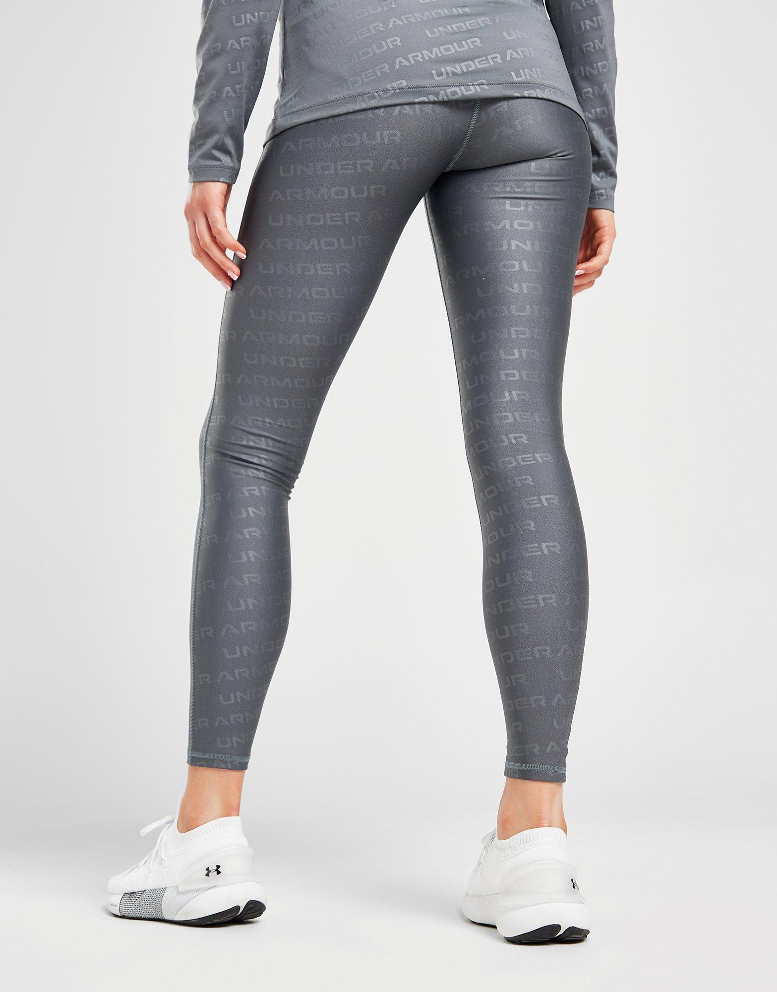 Grey Under Armour Emboss Tights - JD Sports Global