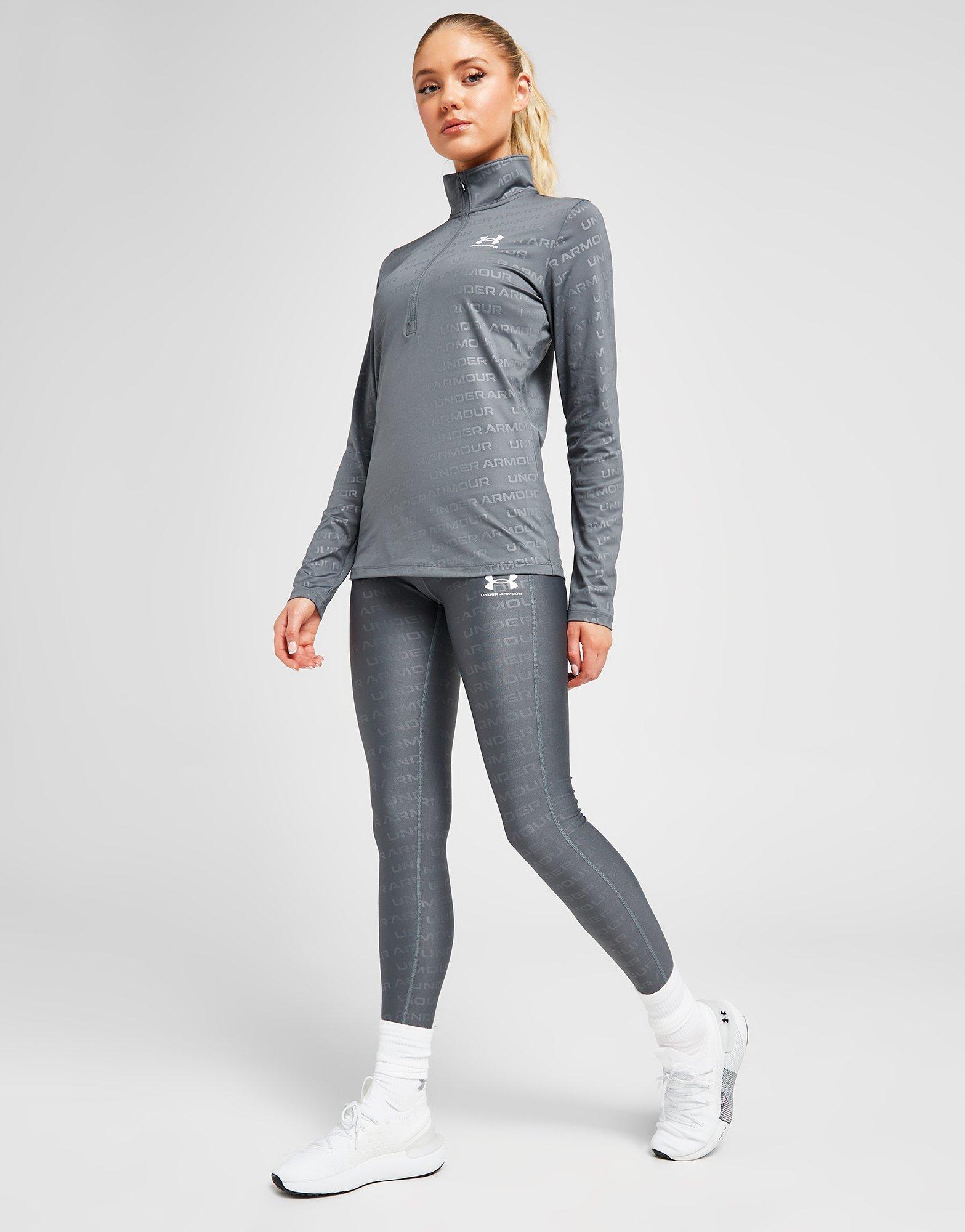 Grey Under Armour Emboss Tights - JD Sports Global