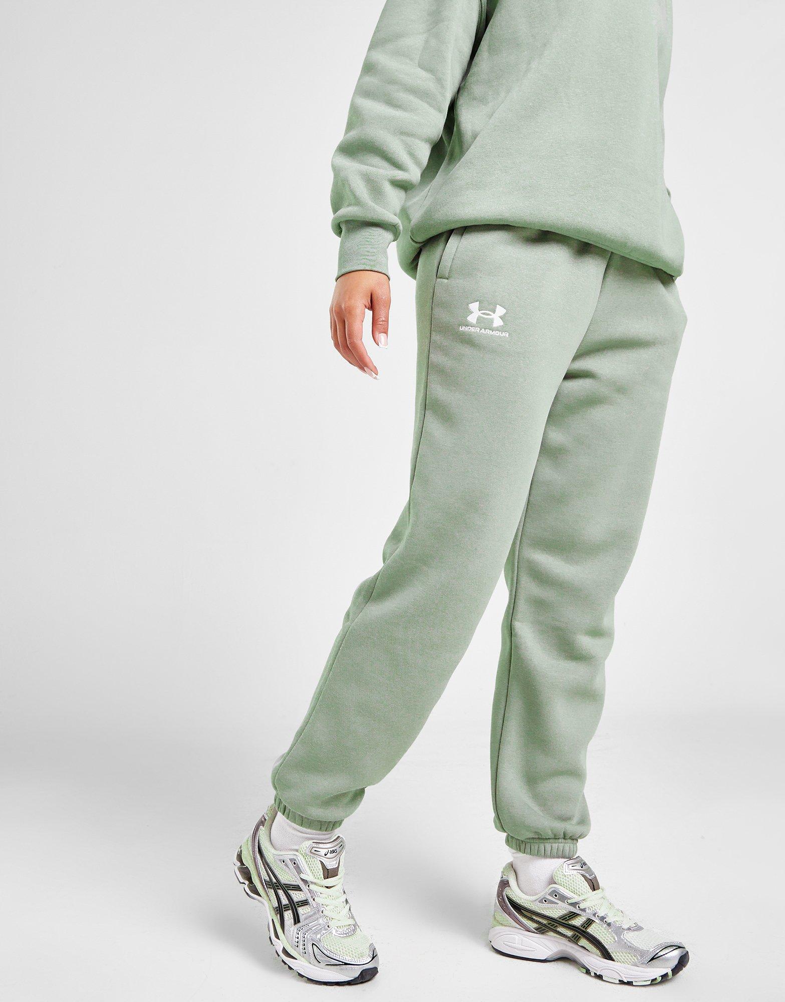 Grey Under Armour Essential Fleece Joggers - JD Sports Global