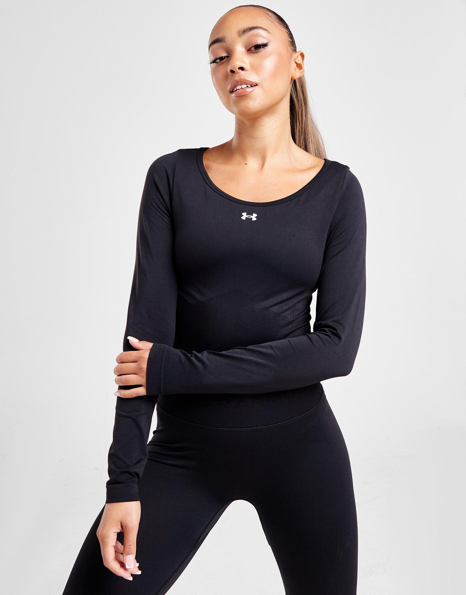 Black Under Armour Training Seamless Long Sleeve Top - JD Sports Global