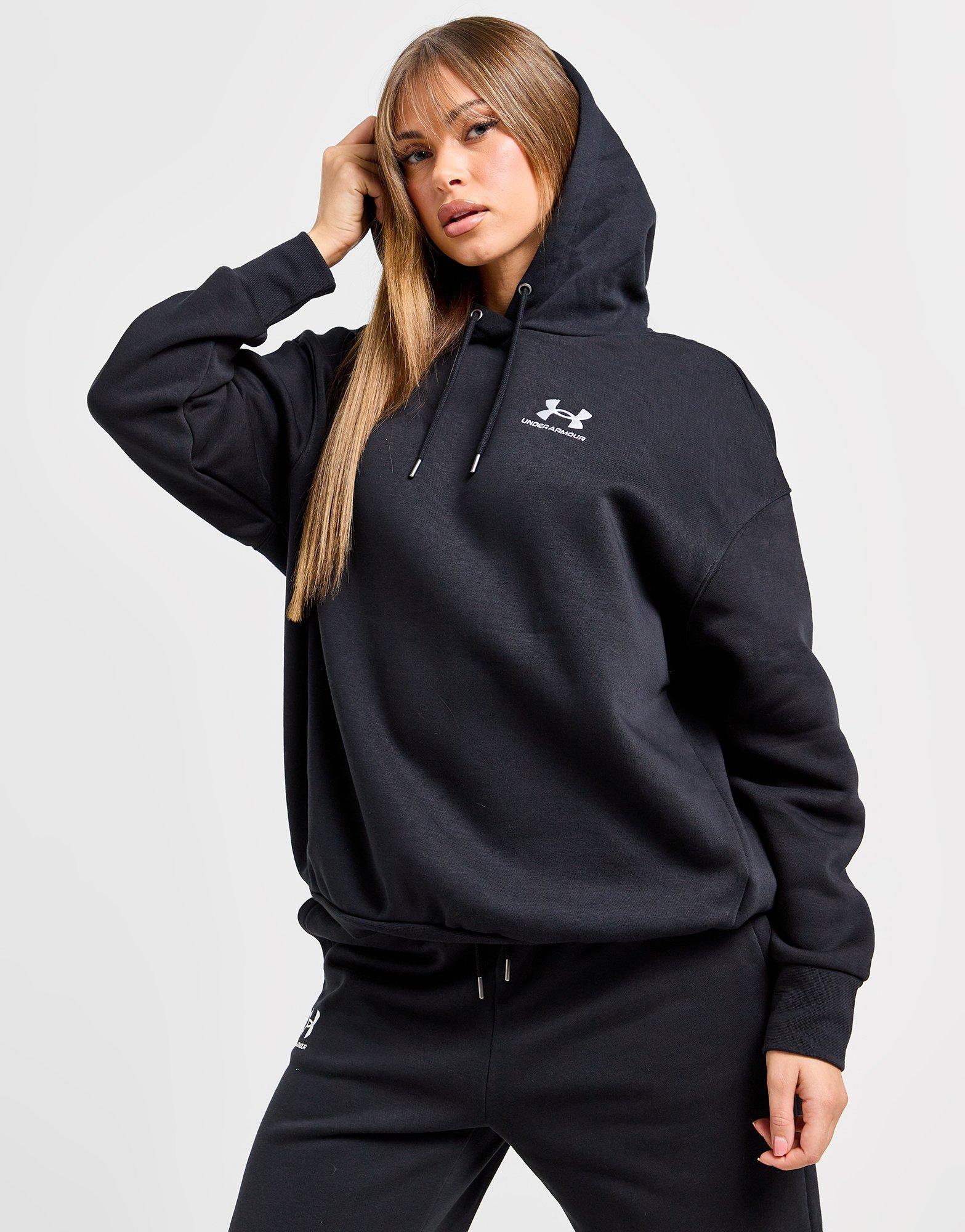 Black Under Armour Essential Overhead Hoodie - JD Sports Global