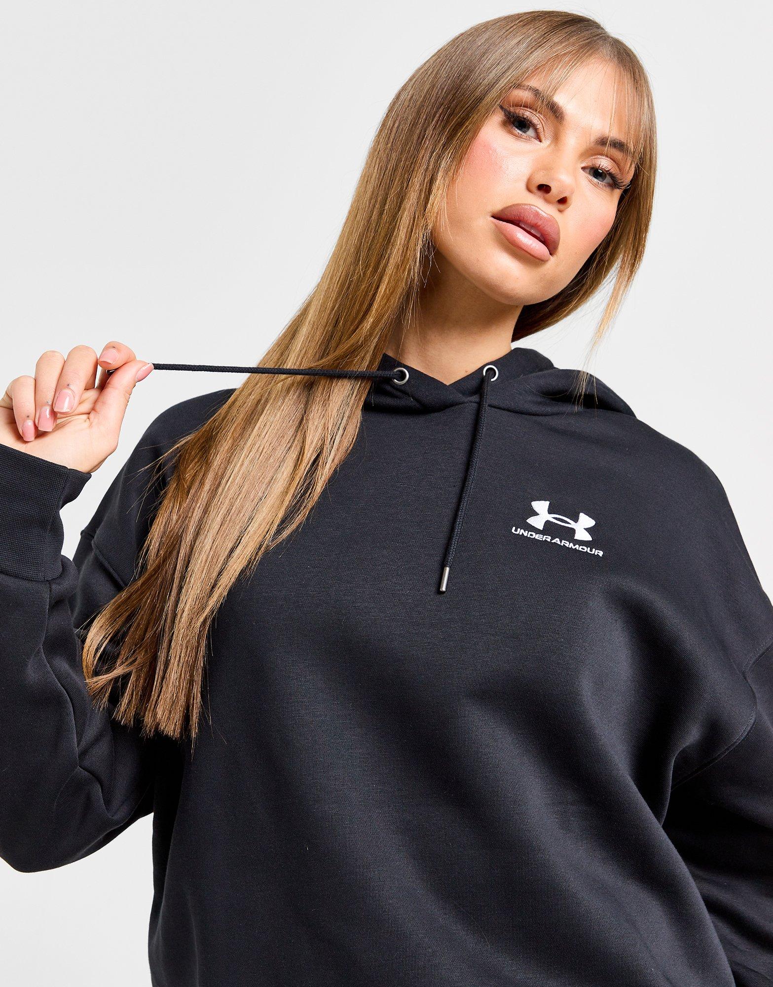 Black Under Armour Essential Overhead Hoodie - JD Sports Global